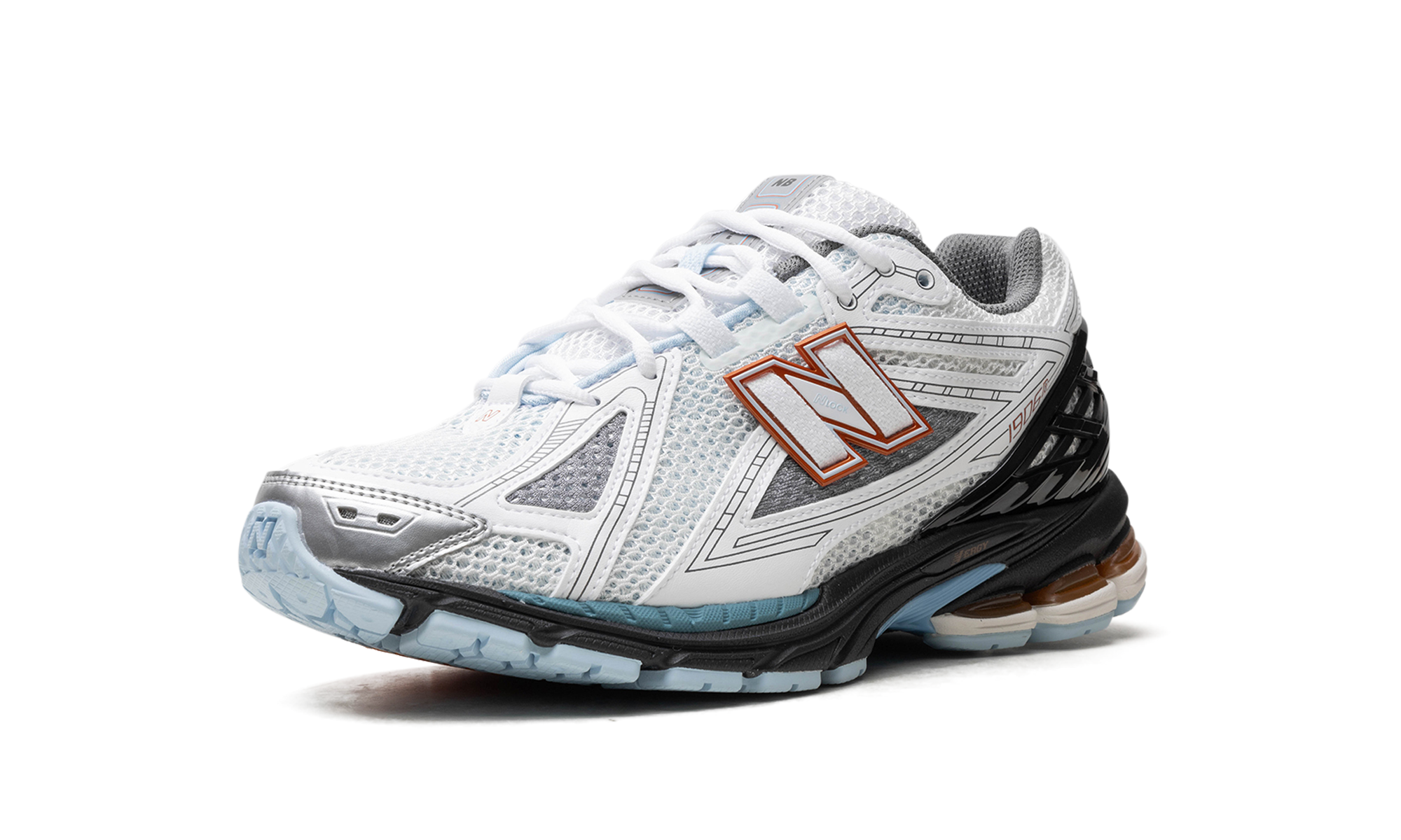 new balance 1906r white black copper+M1906RBO+left diagnol single view