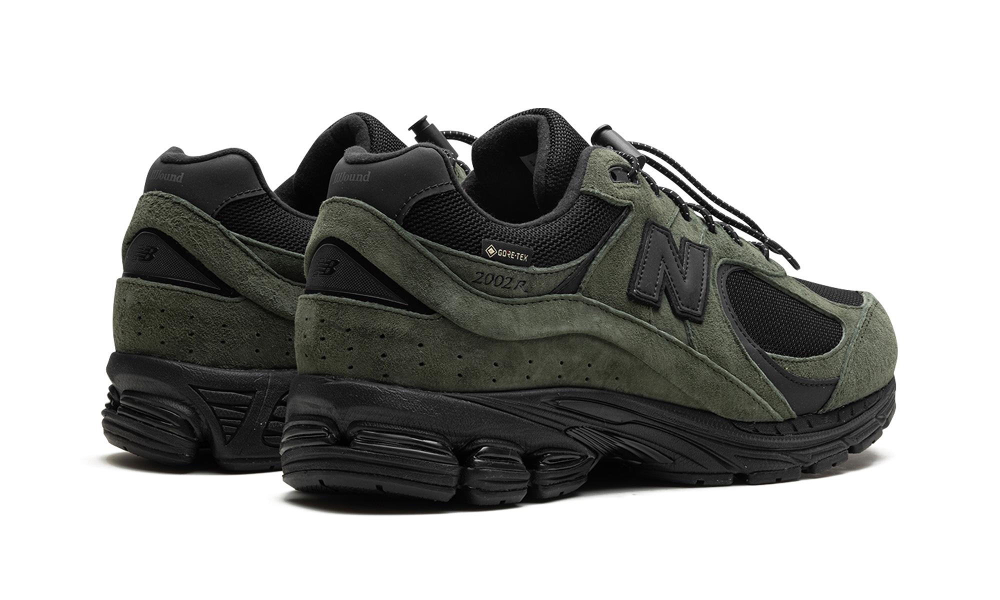 new balance 2002r gore tex jjjjound pine+M2002RXY+diagnol right behind view