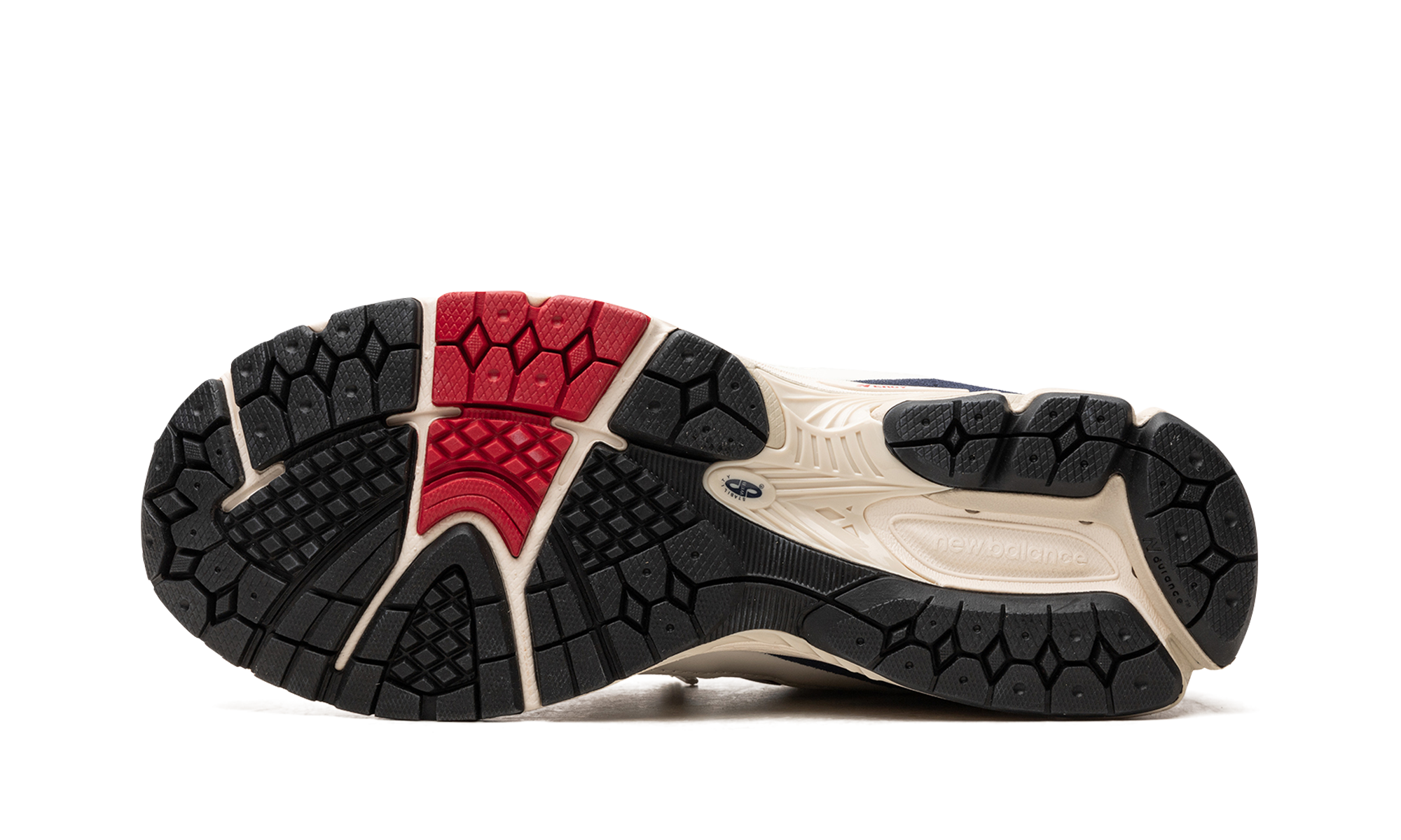 new balance 2002r team red navy pouch+M2002RVE+bottom view