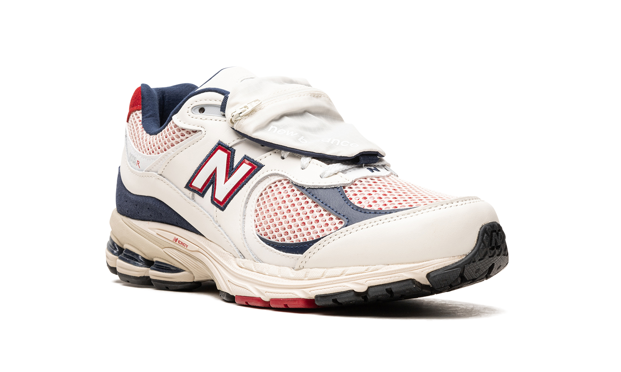 new balance 2002r team red navy pouch+M2002RVE+diagnol right view