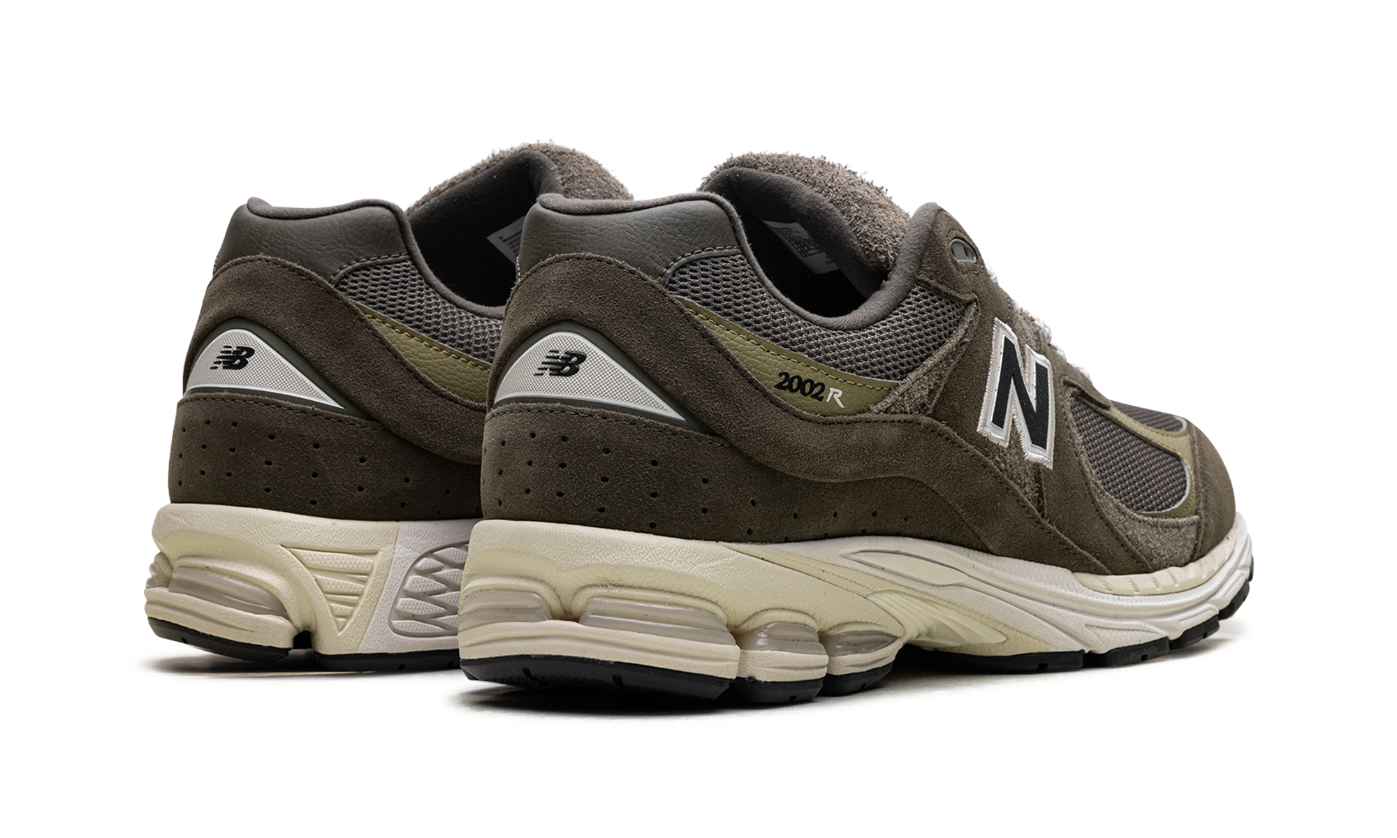 new balance 2002r zalando exclusive olive+M2002RZD+diagnol right behind view