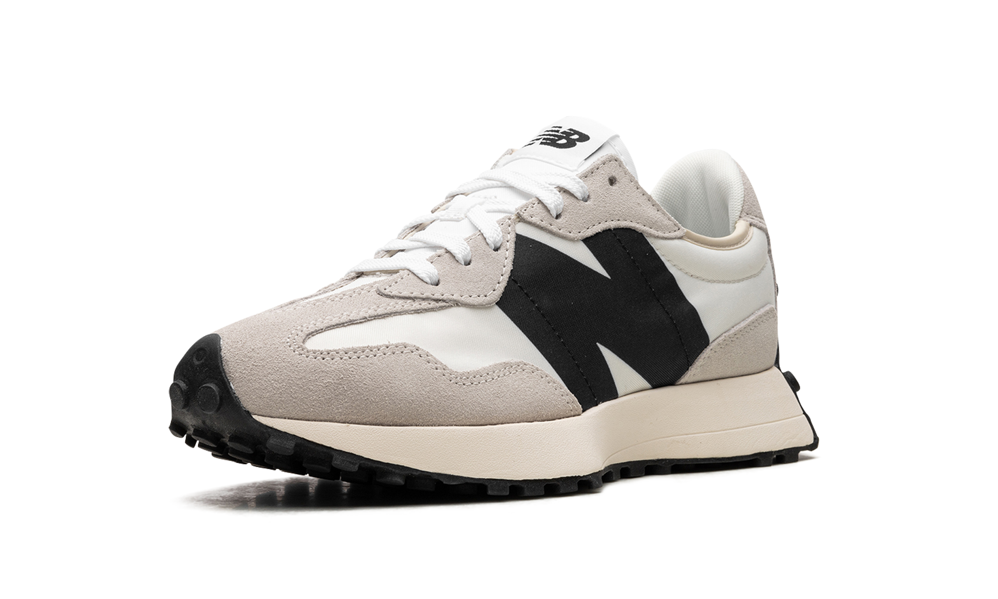 new balance 327 sea salt black+MS327FE+left diagnol single view