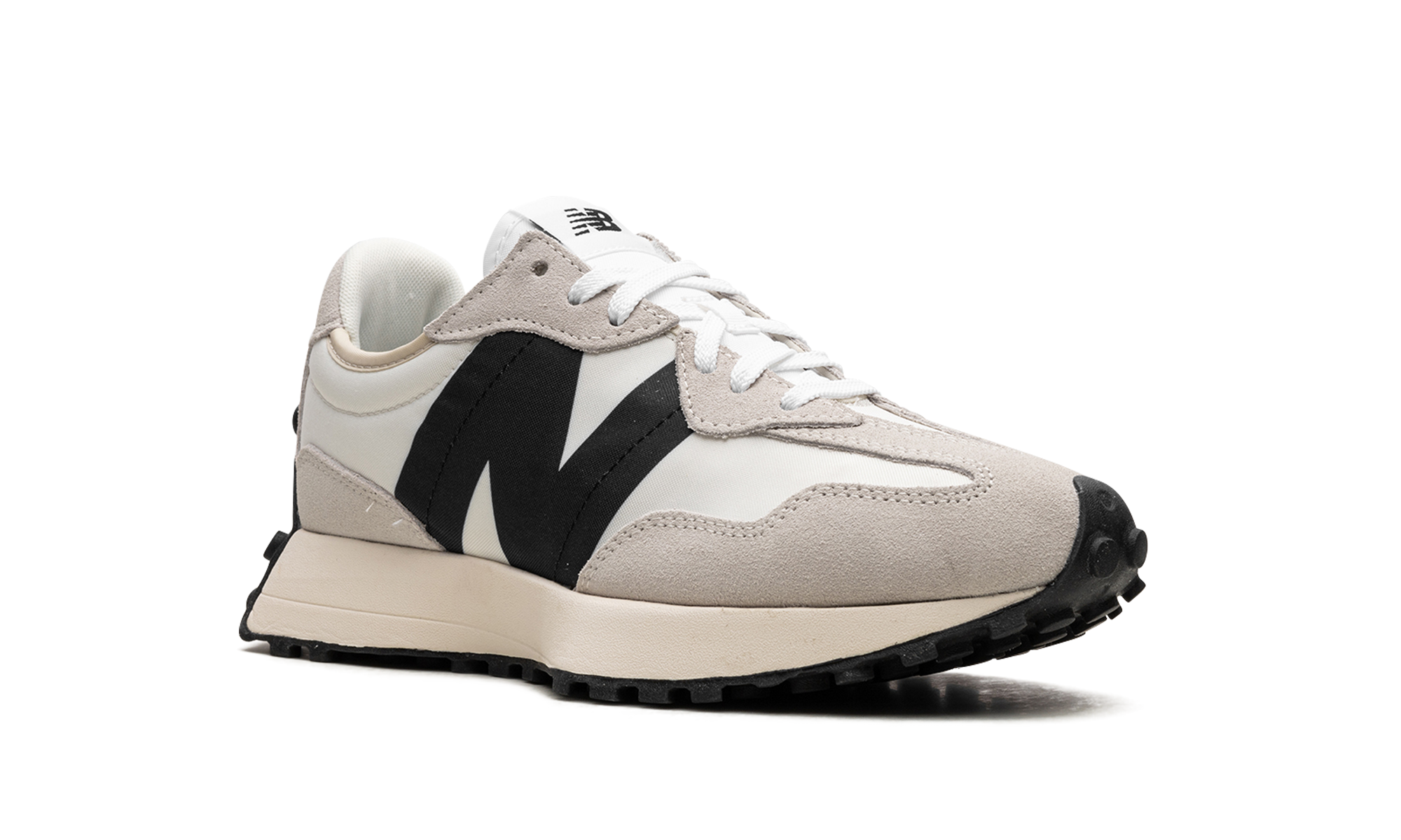 new balance 327 sea salt black+MS327FE+diagnol right view