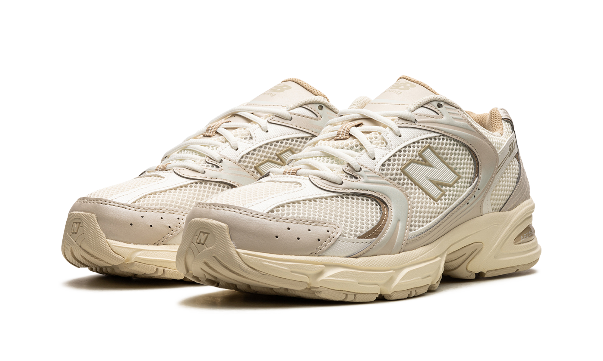 new balance 530 beige angora+MR530AA+diagnol left view