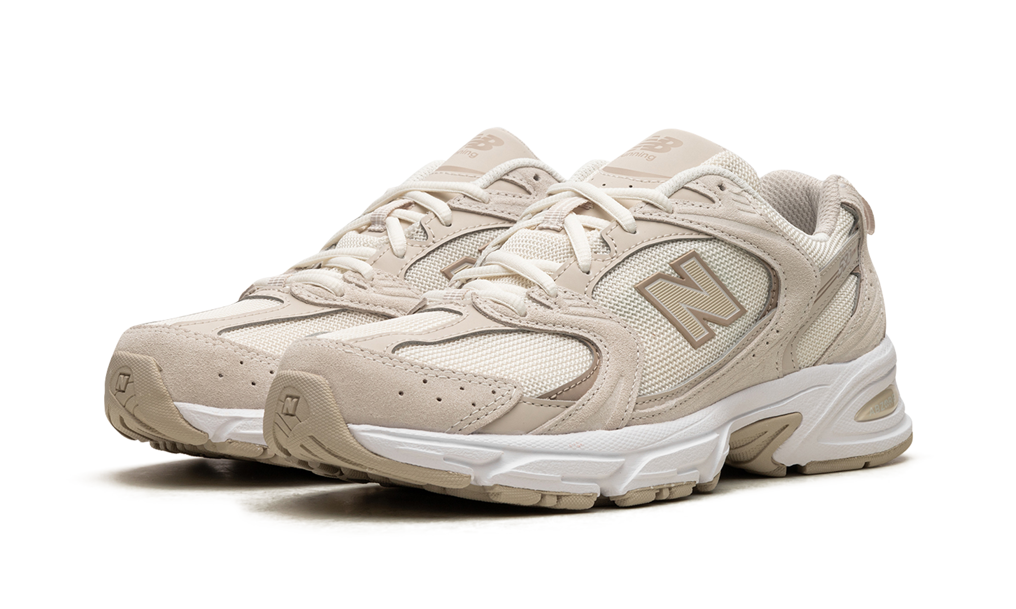 new balance 530 sea salt moonbeam+MR530OW+diagnol left view