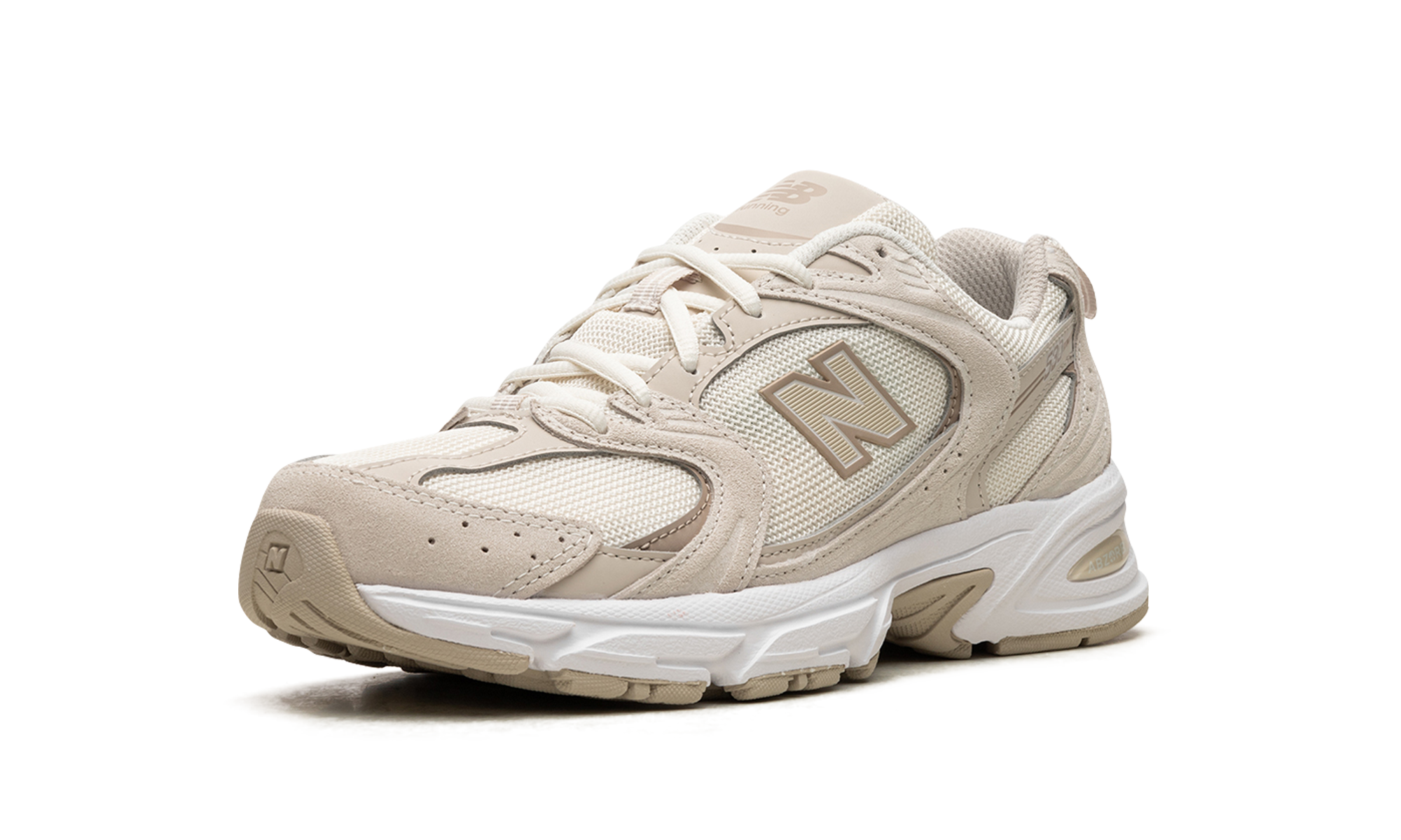 new balance 530 sea salt moonbeam+MR530OW+left diagnol single view