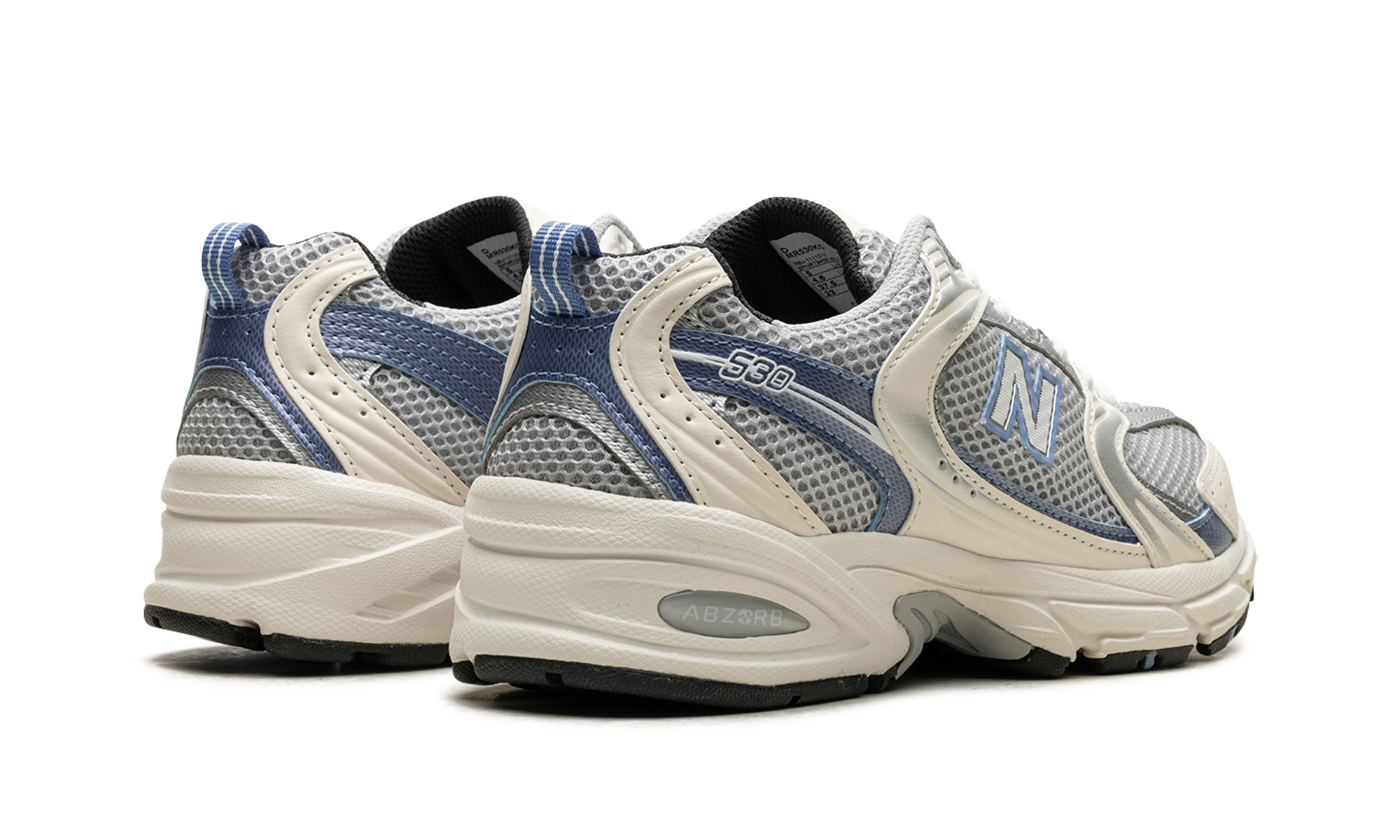 new balance 530 steel blue+MR530KC+diagnol right behind view