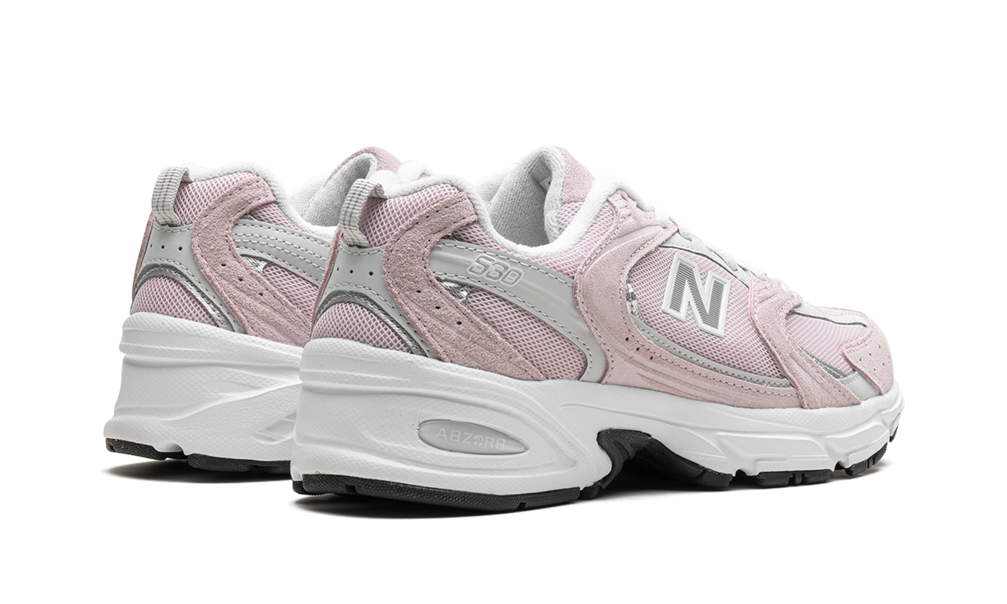 new balance 530 stone pink+MR530CF+diagnol right behind view