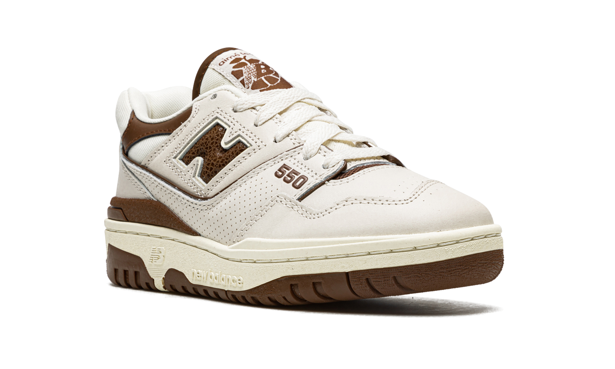 new balance 550 aime leon dore brown+BB550AB1+diagnol right view
