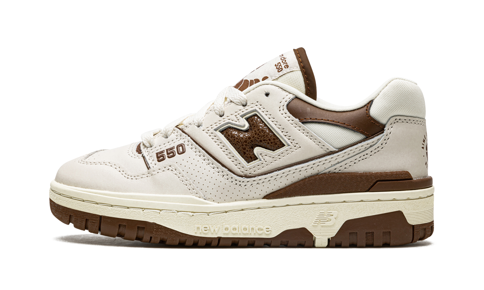 new balance 550 aime leon dore brown+BB550AB1+diagnol right view 1