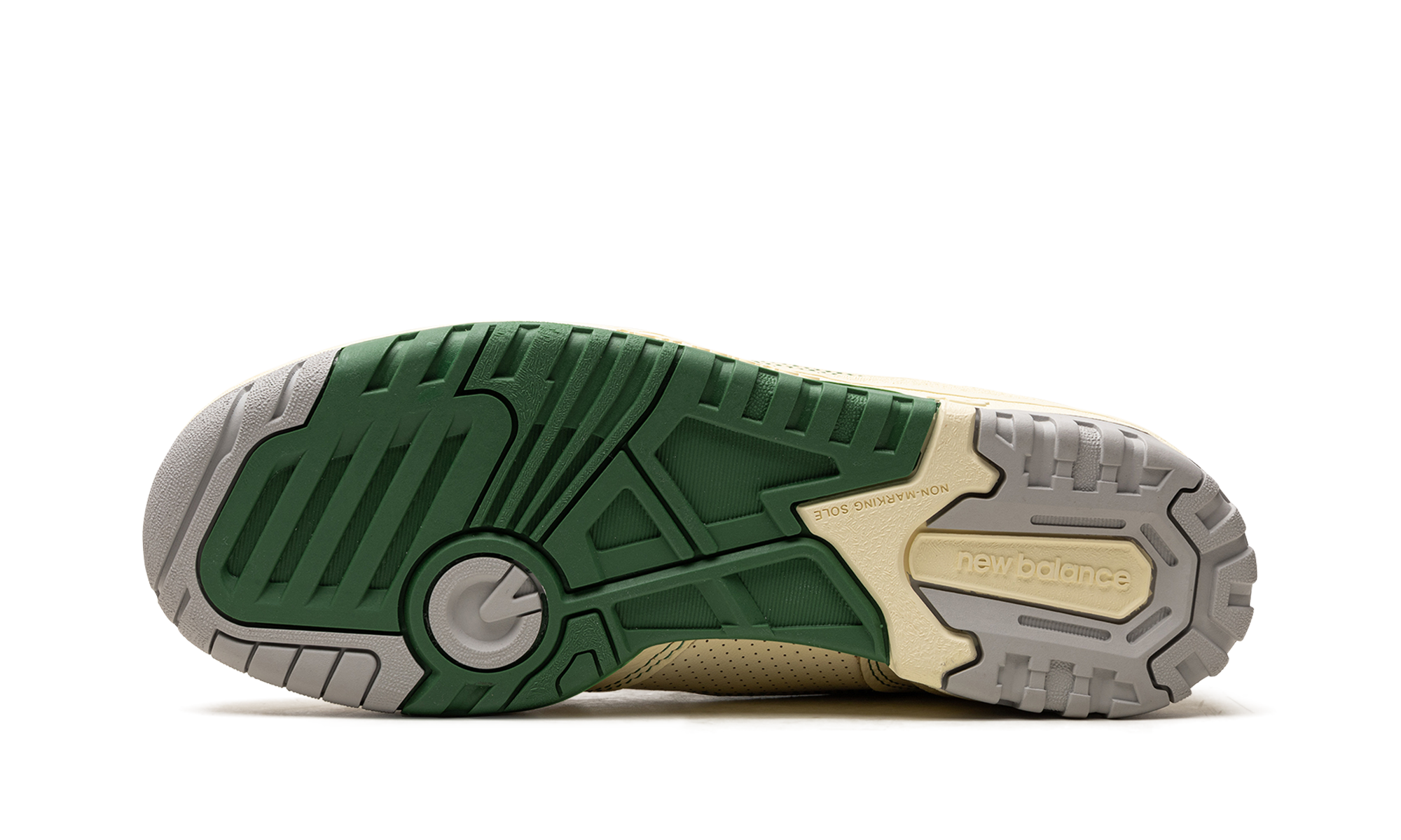 new balance 550 aime leon dore masaryk community gym green+BB550AY1+bottom view