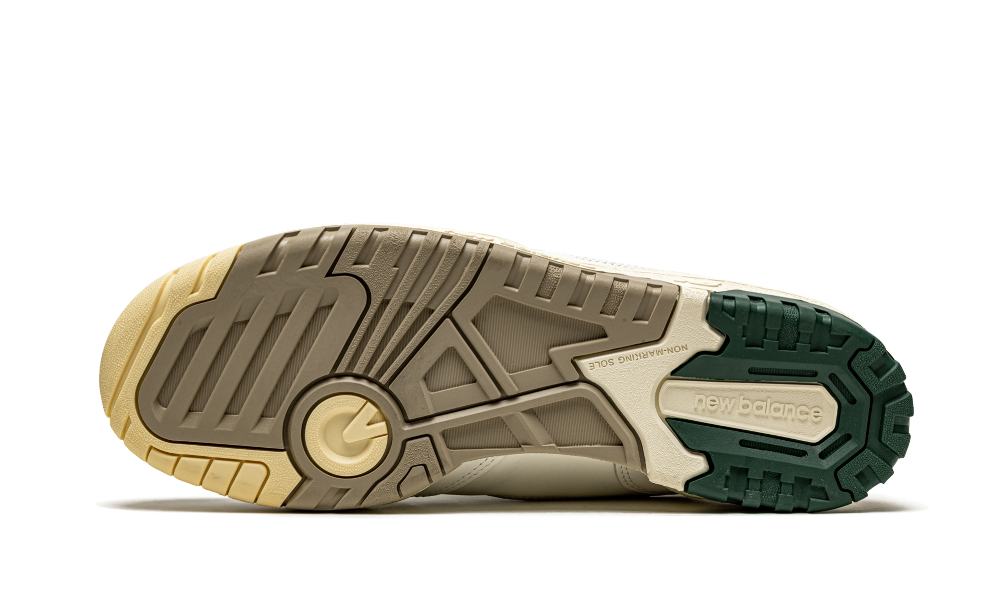 new balance 550 aime leon dore natural green+BB550A2+bottom view