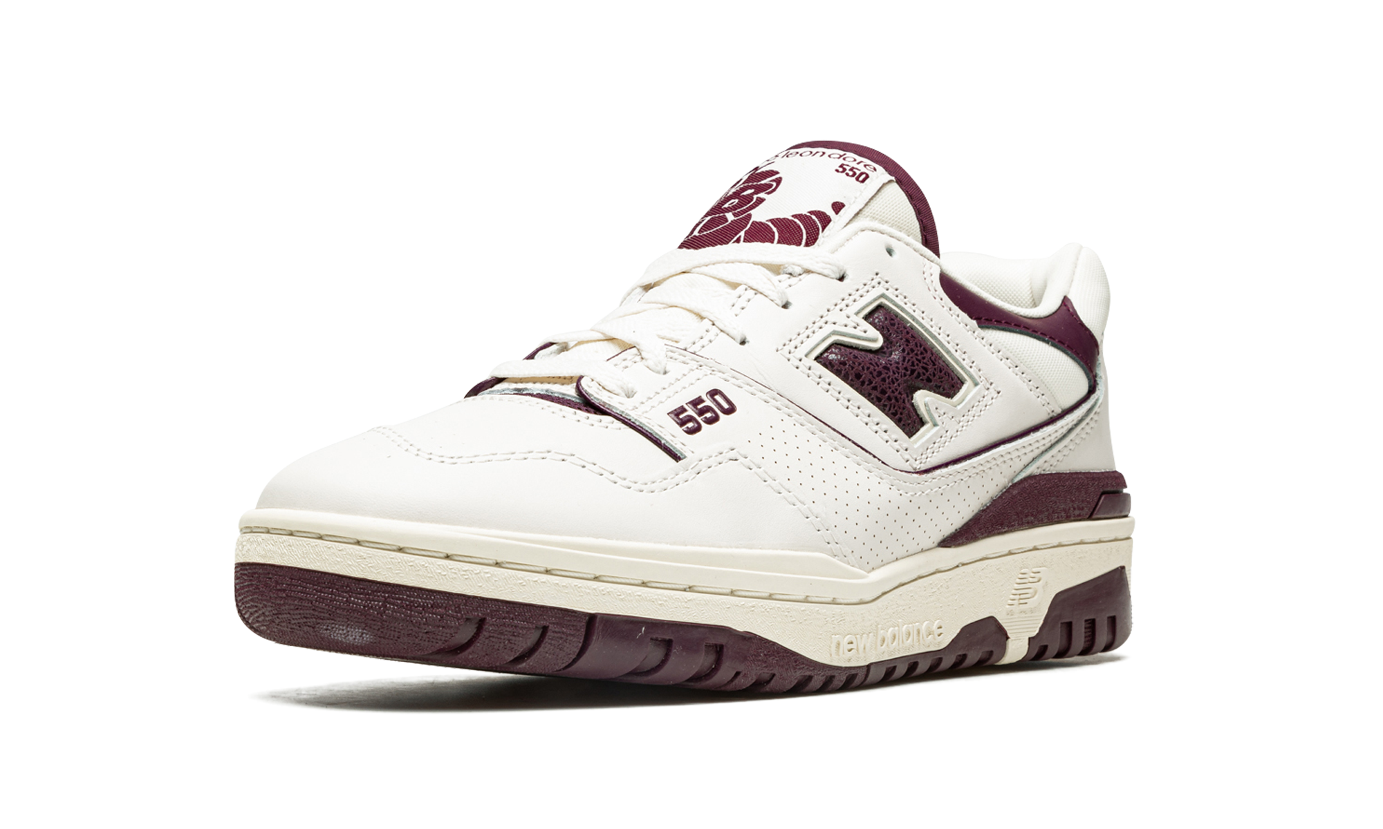 new balance 550 aime leon dore purple+BB550AR1+left diagnol single view