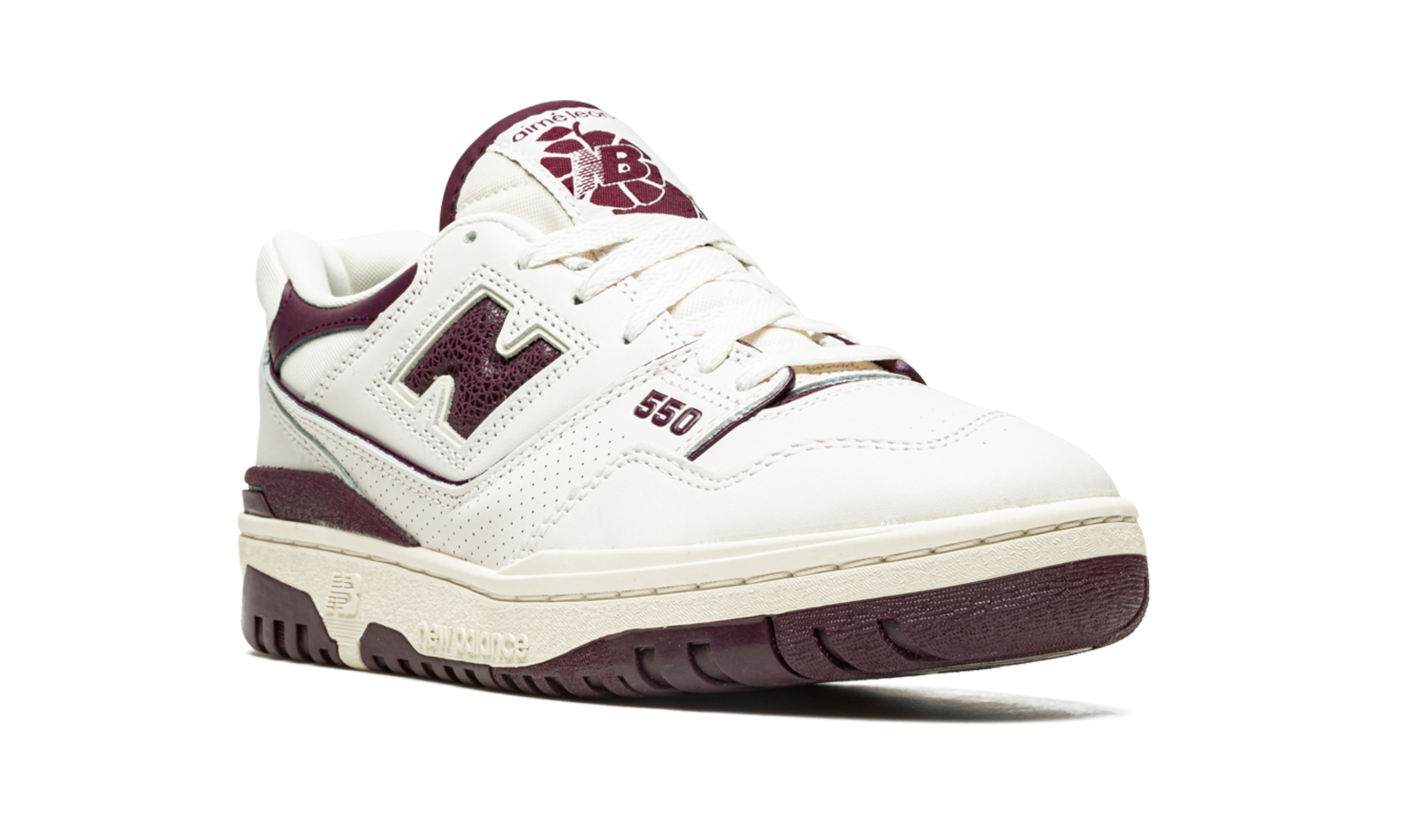 new balance 550 aime leon dore purple+BB550AR1+diagnol right view