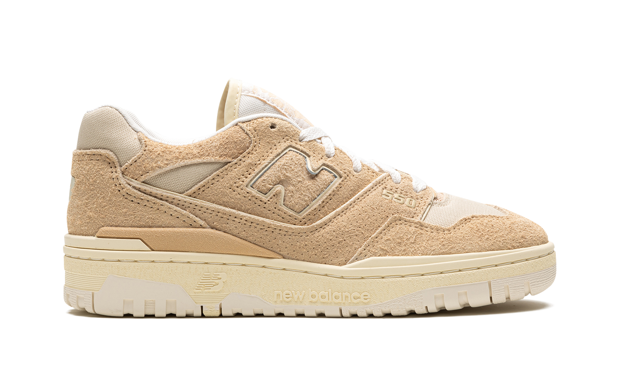 new balance 550 aime leon dore taupe suede+BB550DA1+right view