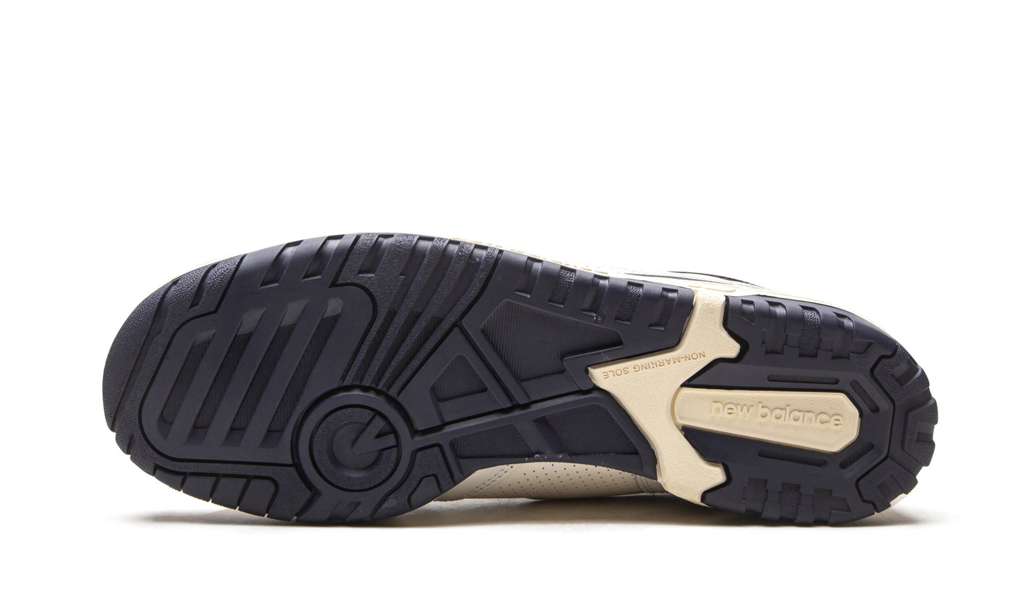 new balance 550 aime leon dore white navy+BB550ALF+bottom view