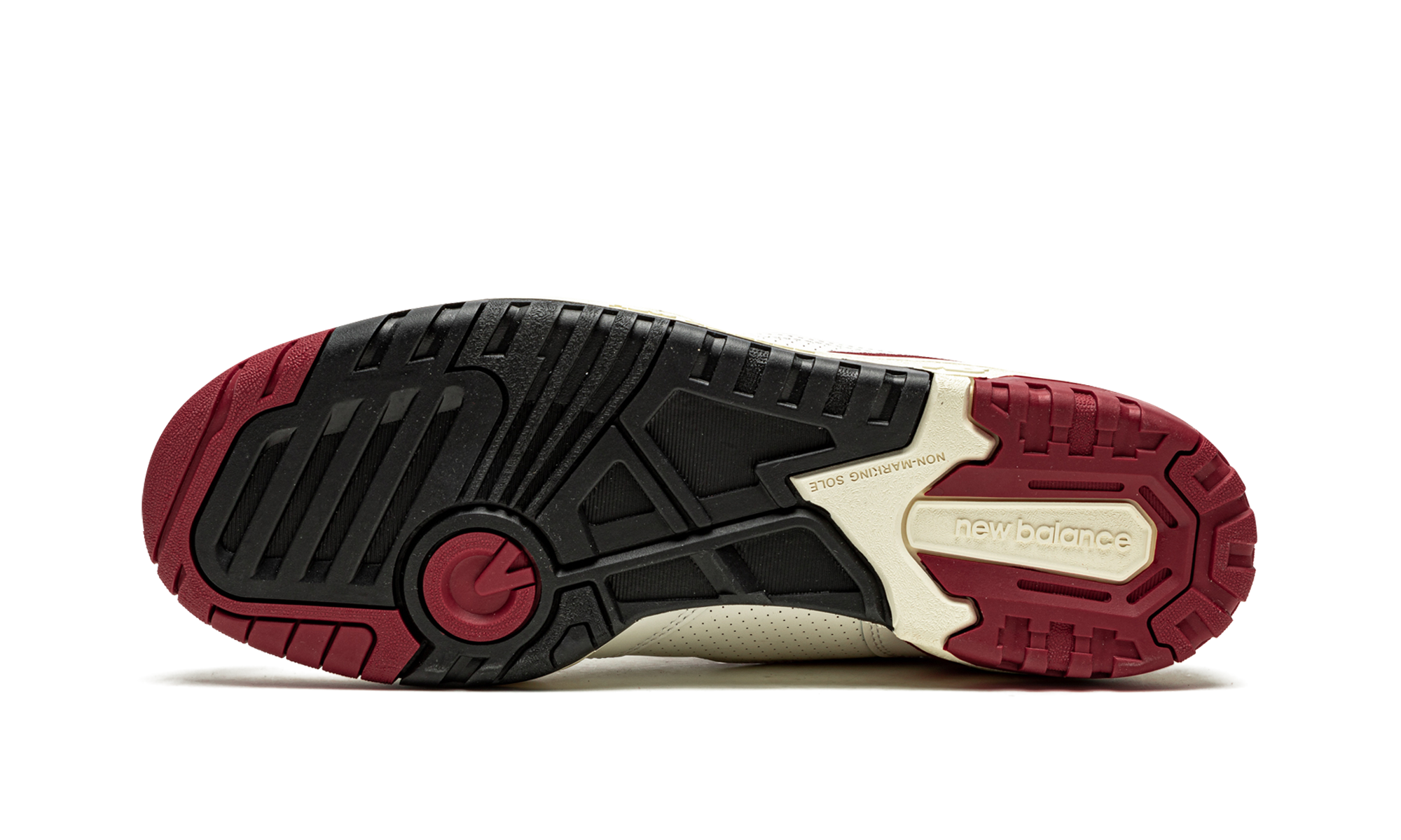 new balance 550 aime leon dore white red+BB550AE1+bottom view
