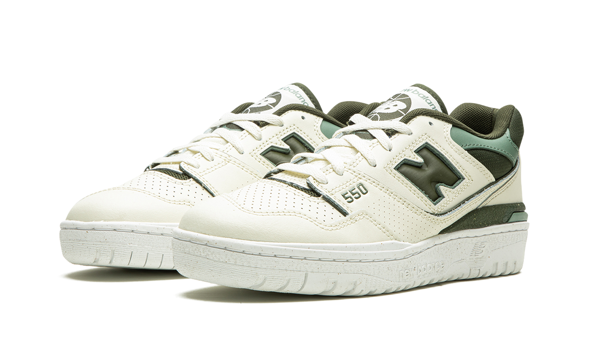 new balance 550 angora green women s+BBW550DI+diagnol left view