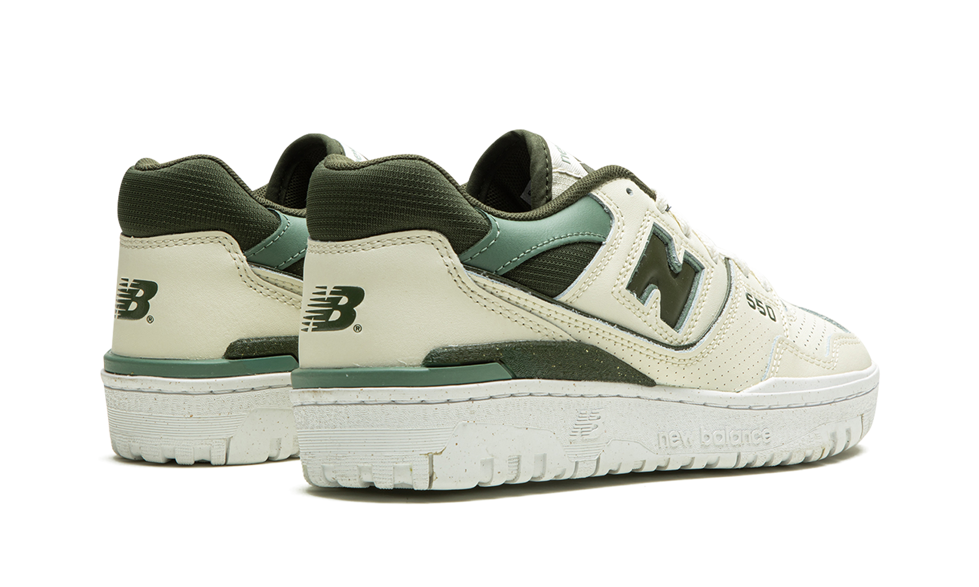 new balance 550 angora green women s+BBW550DI+diagnol right behind view