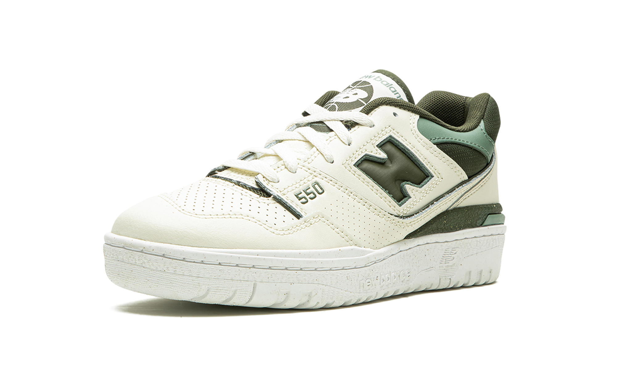 new balance 550 angora green women s+BBW550DI+left diagnol single view