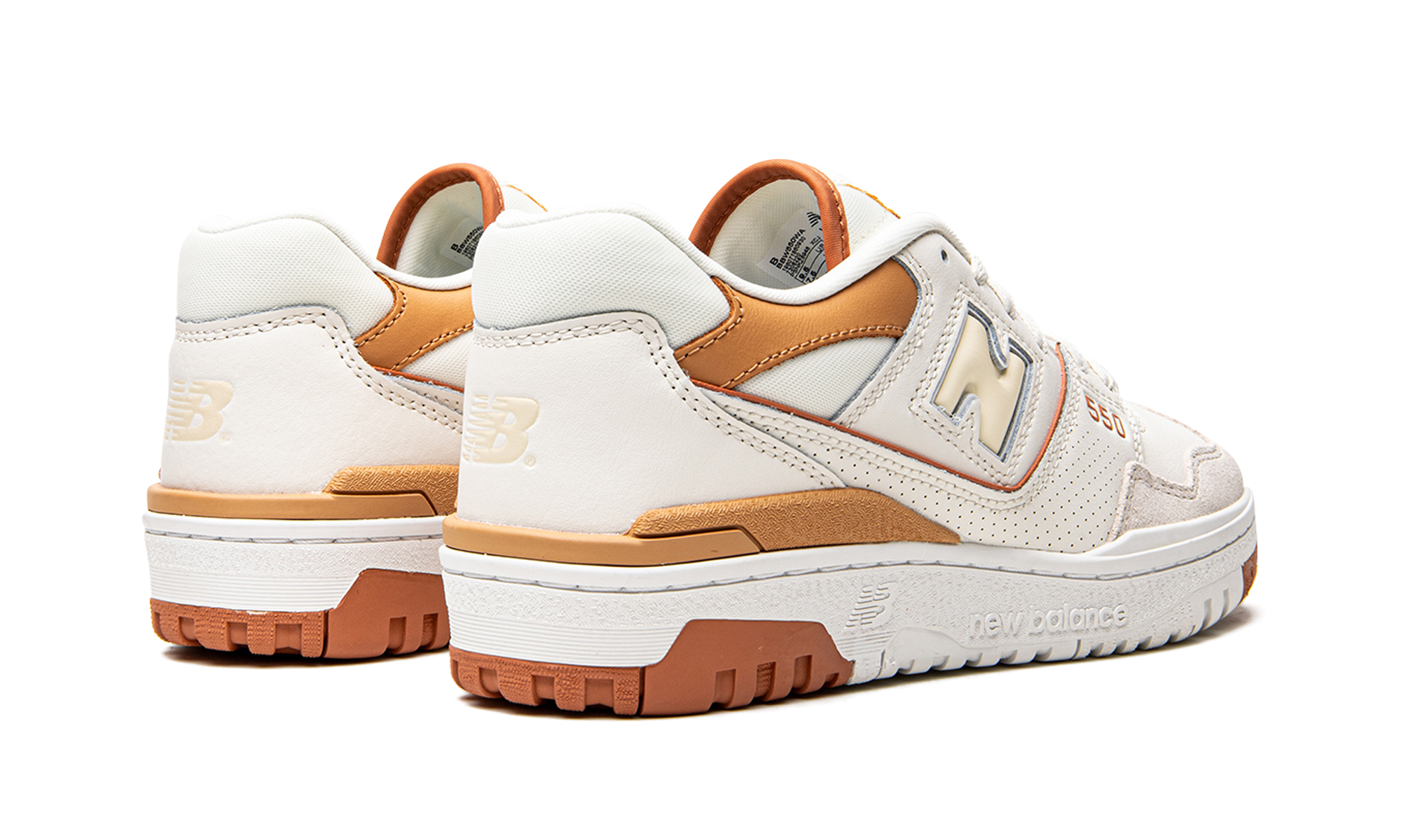 new balance 550 au lait women s+BBW550WA+diagnol right behind view