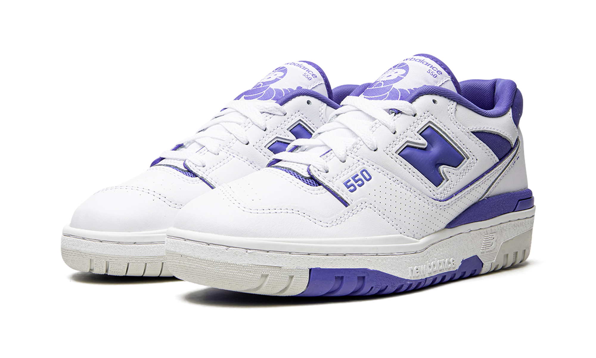 new balance 550 aura purple women s+BBW550WB+diagnol left view