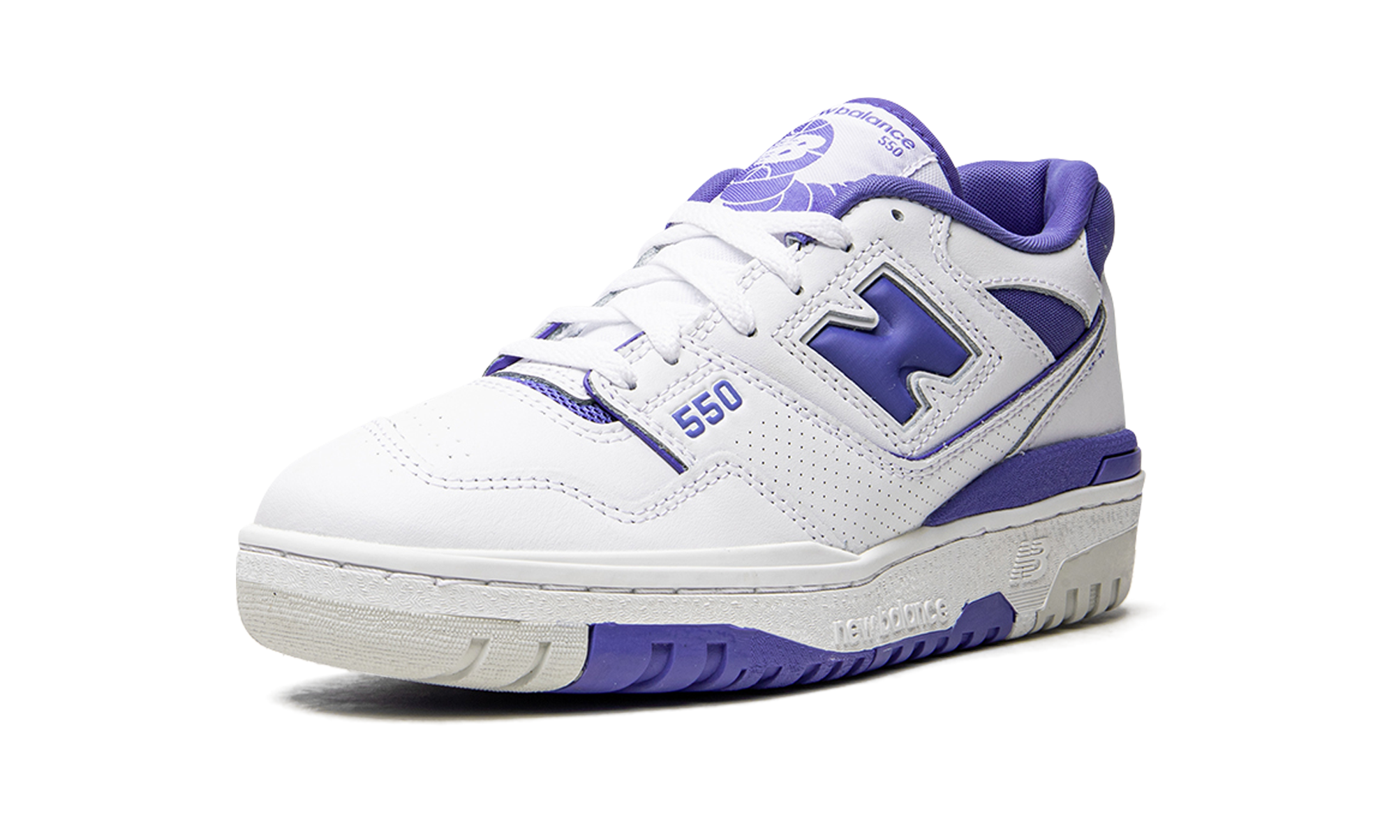 new balance 550 aura purple women s+BBW550WB+left diagnol single view