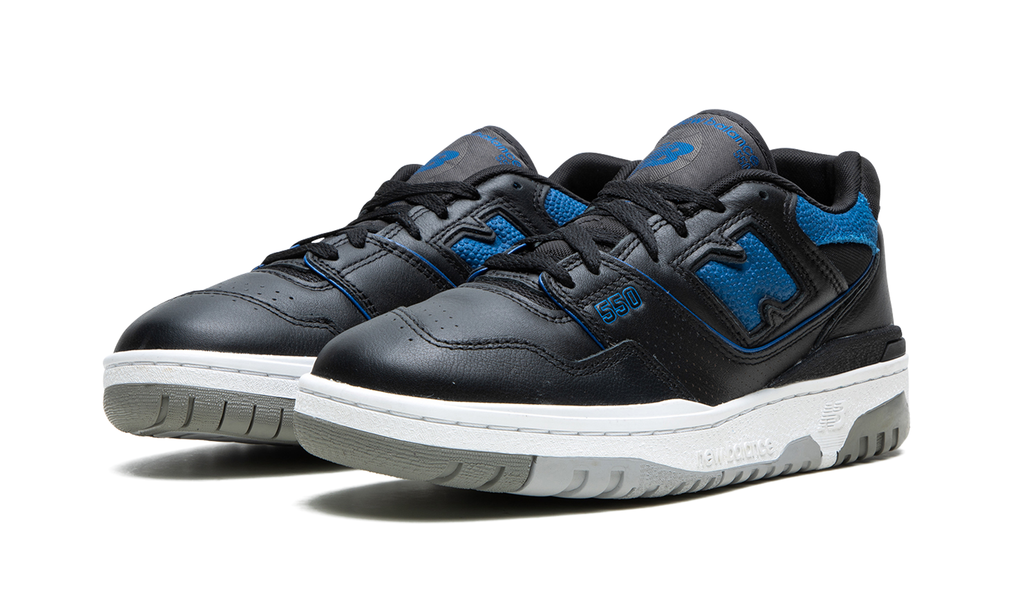 new balance 550 black blue groove+BB550PLB+diagnol left view