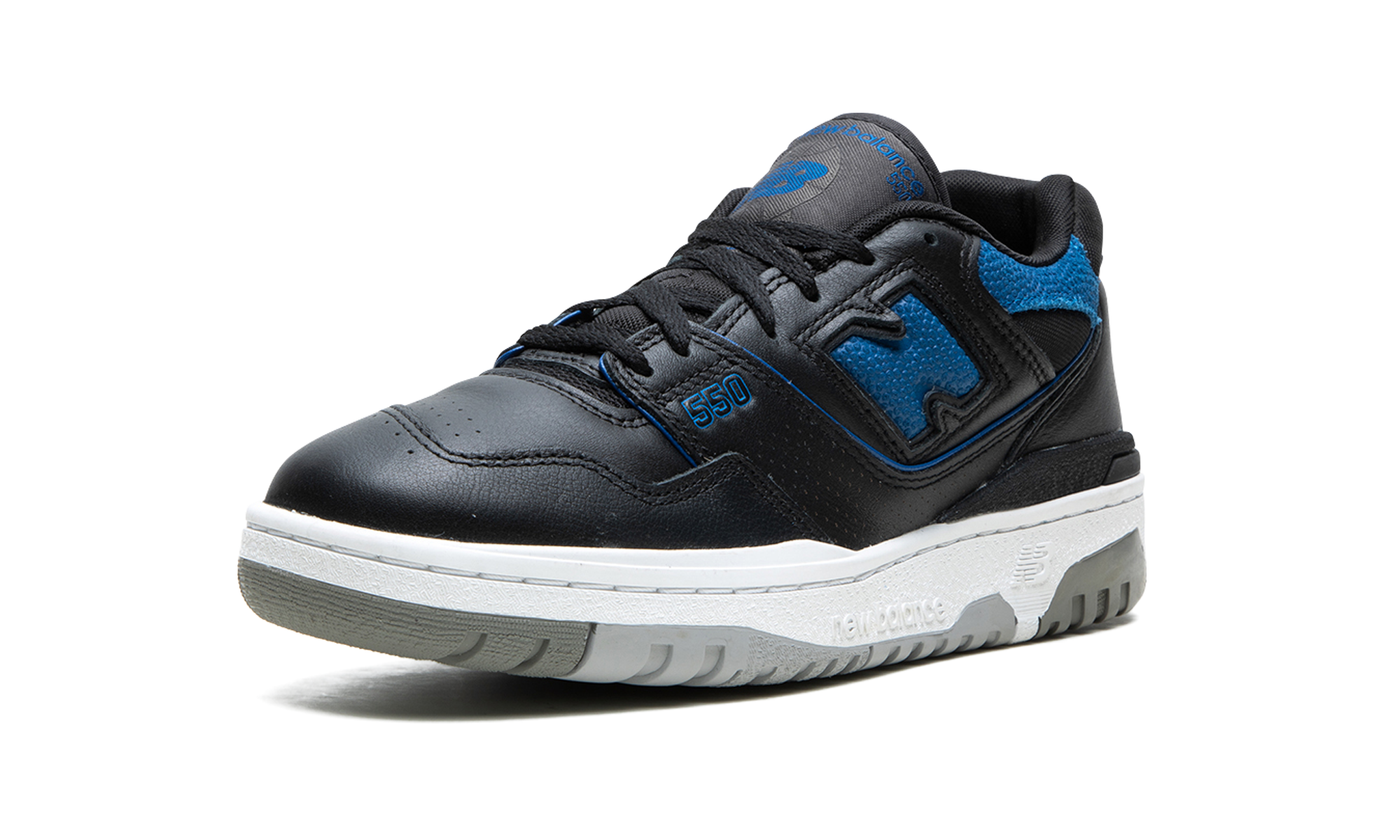 new balance 550 black blue groove+BB550PLB+left diagnol single view