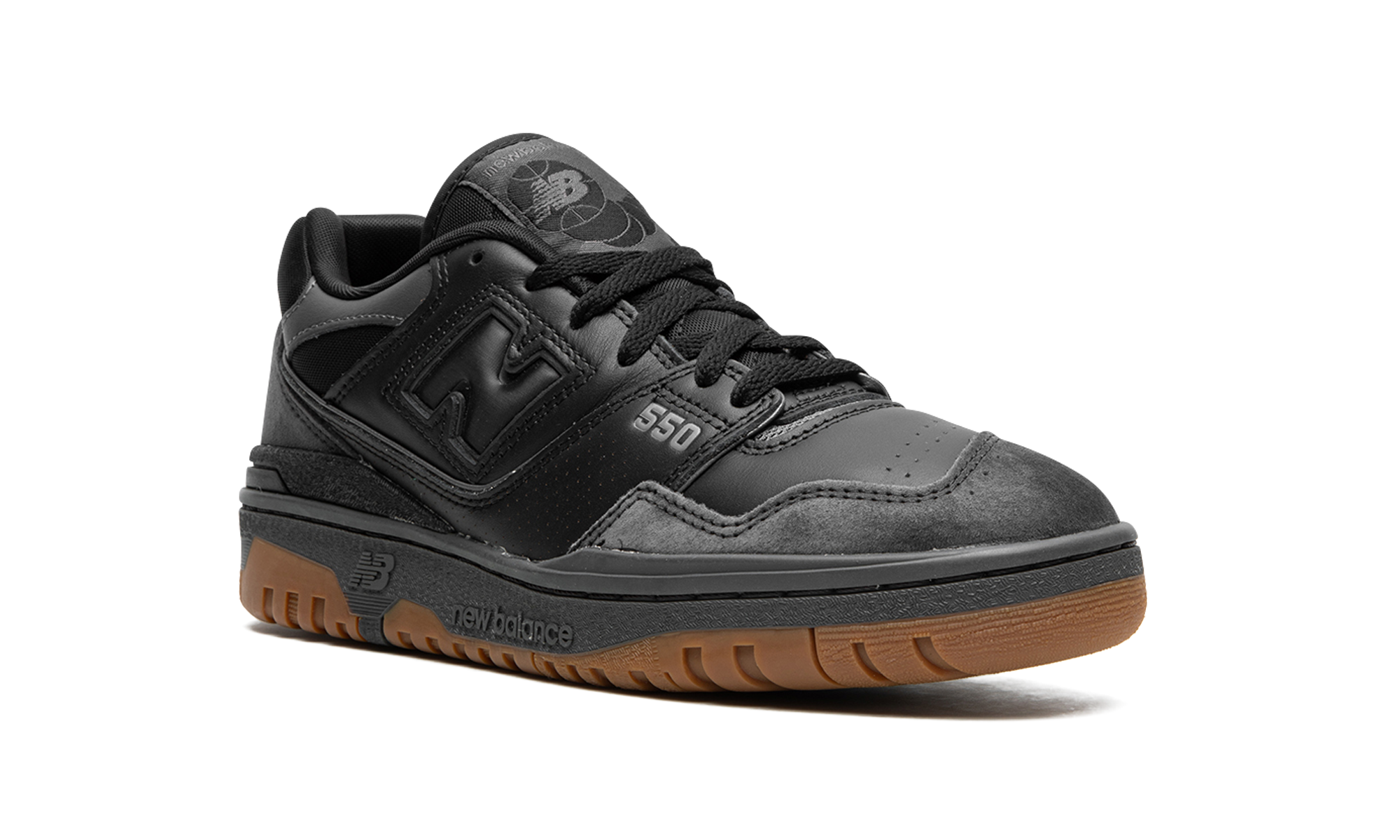 new balance 550 black gum white+BB550BGU+diagnol right view