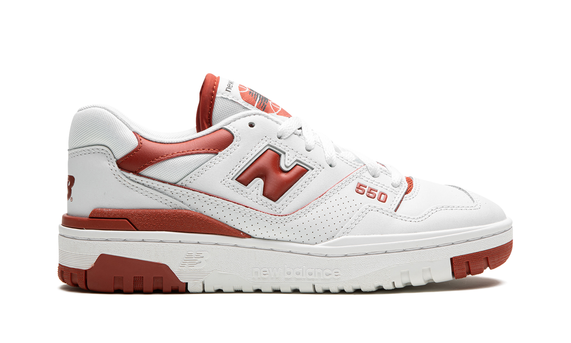 new balance 550 brick red women s+BBW550BR+right view