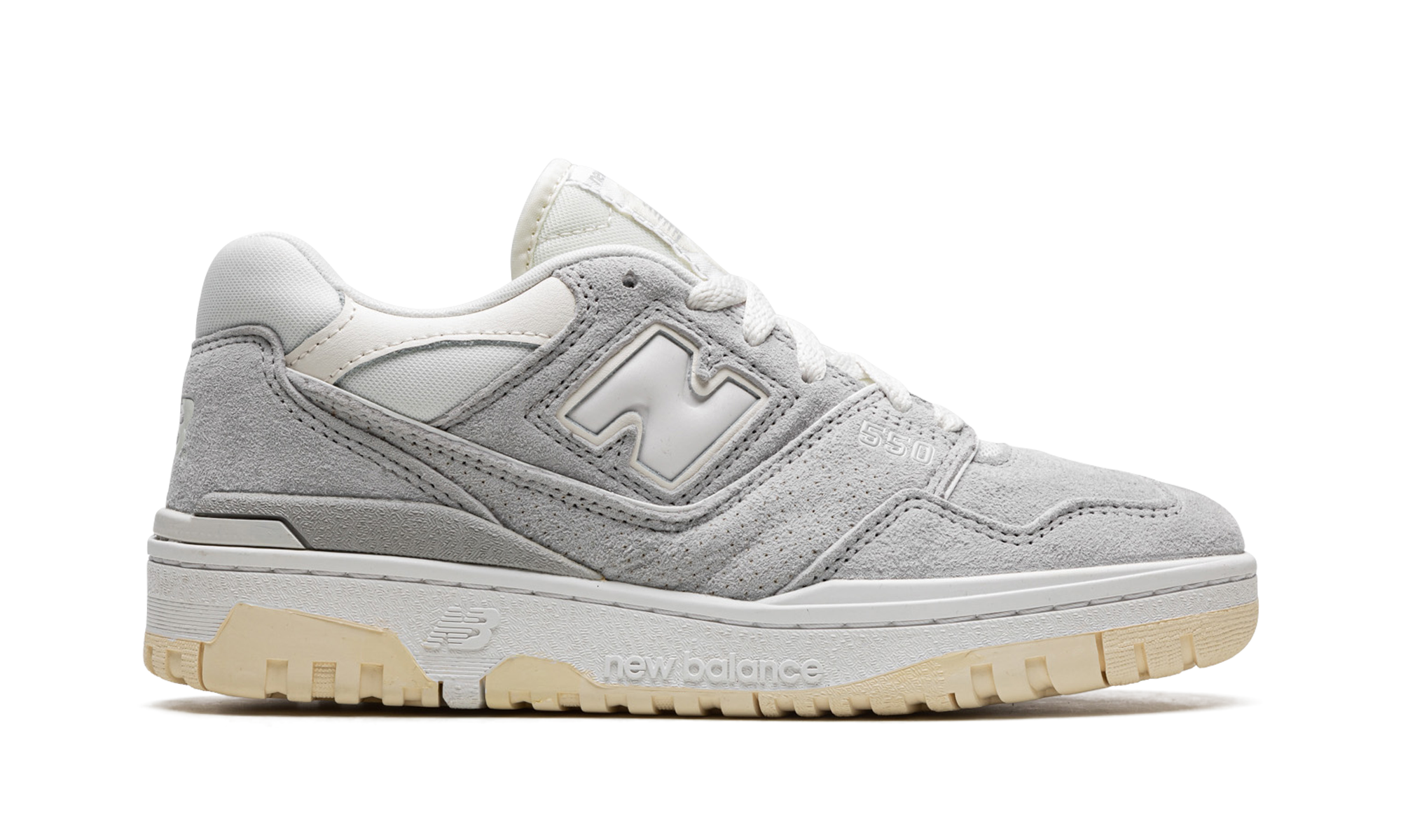 new balance 550 grey suede+BB550SLB+right view