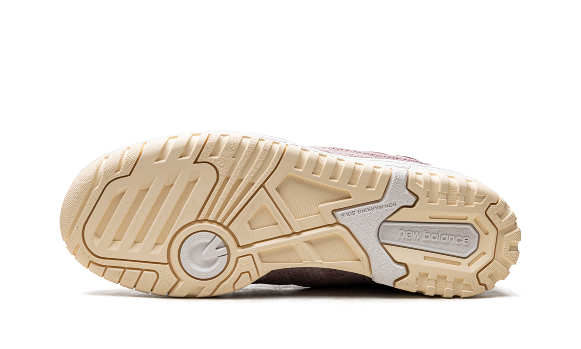 new balance 550 lilac chalk suede women s+BBW550PB+bottom view