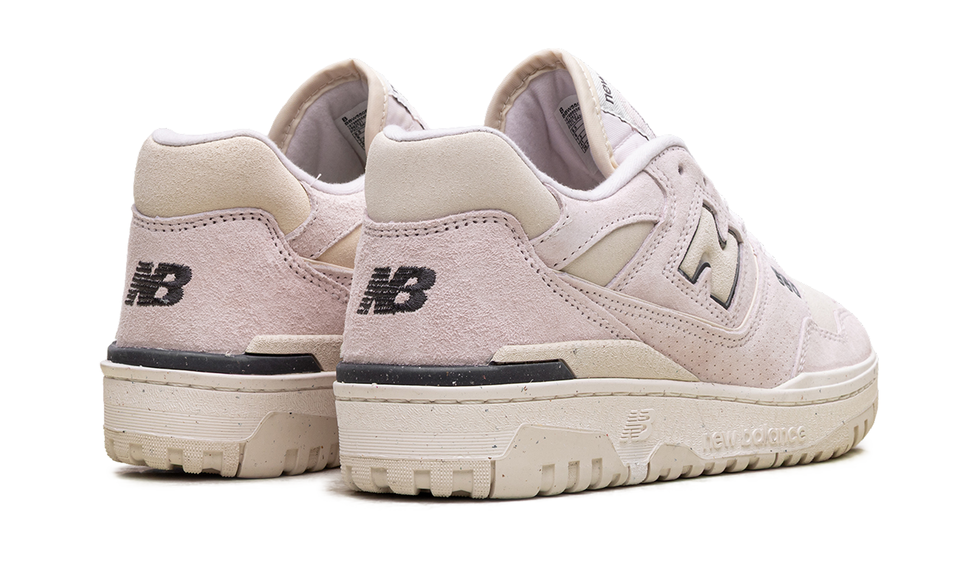 new balance 550 linen pink granite women s+BBW550RC+diagnol right behind view