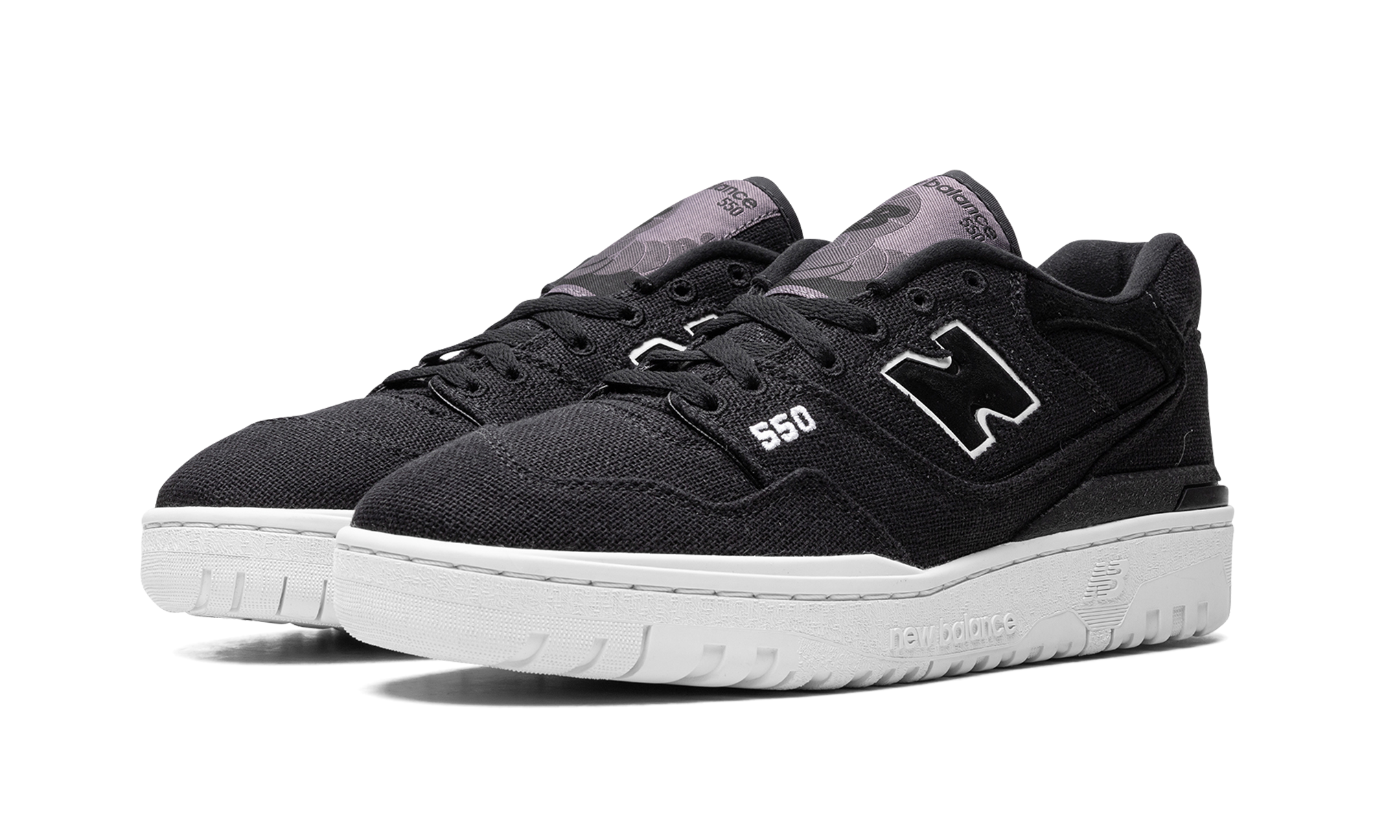 new balance 550 magnet black white+BB550MDB+diagnol left view