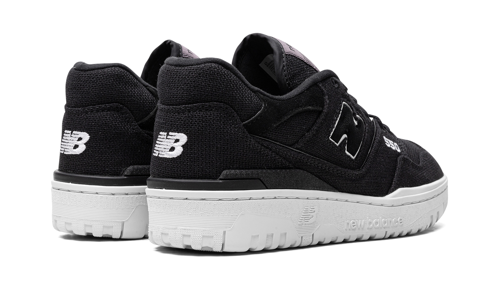 new balance 550 magnet black white+BB550MDB+diagnol right behind view