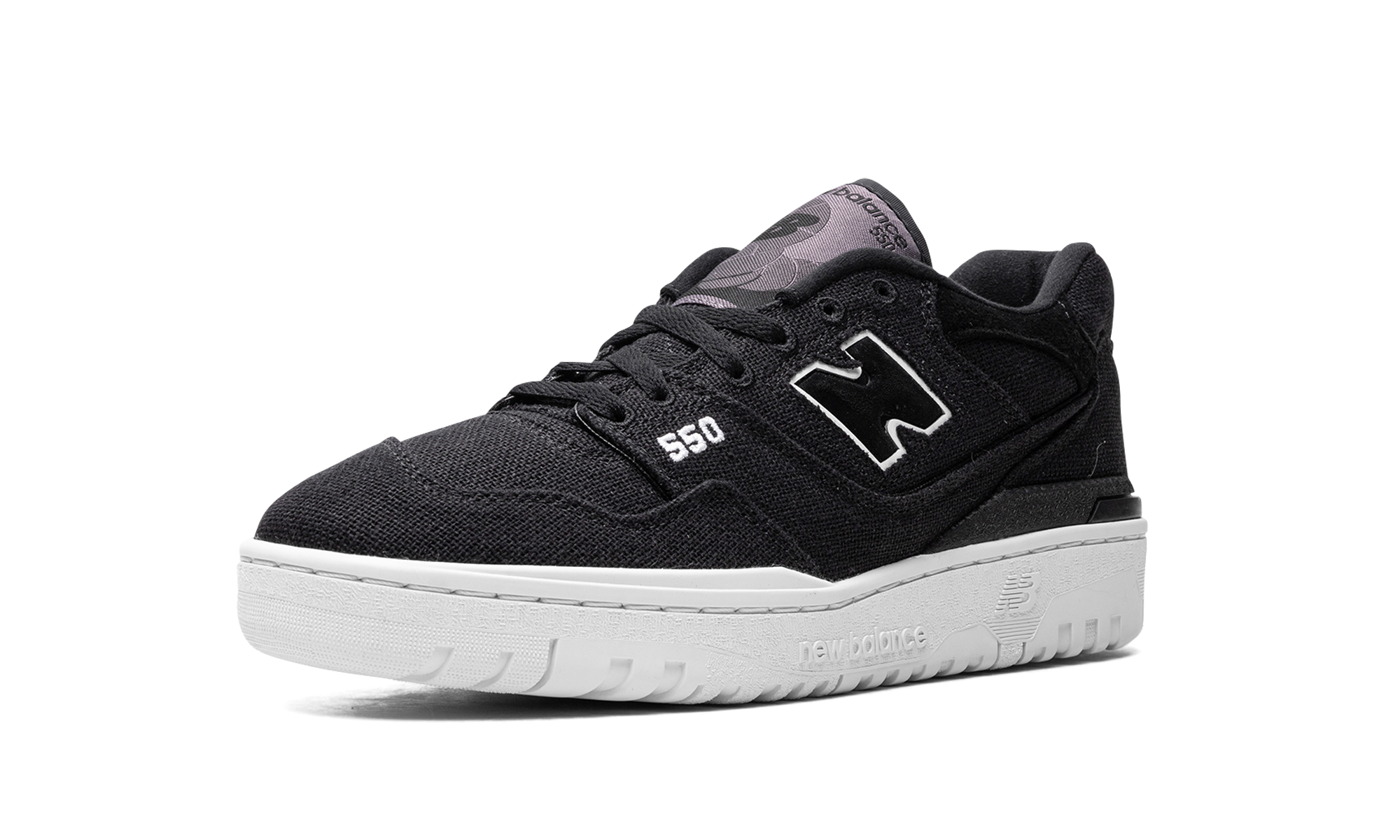 new balance 550 magnet black white+BB550MDB+left diagnol single view