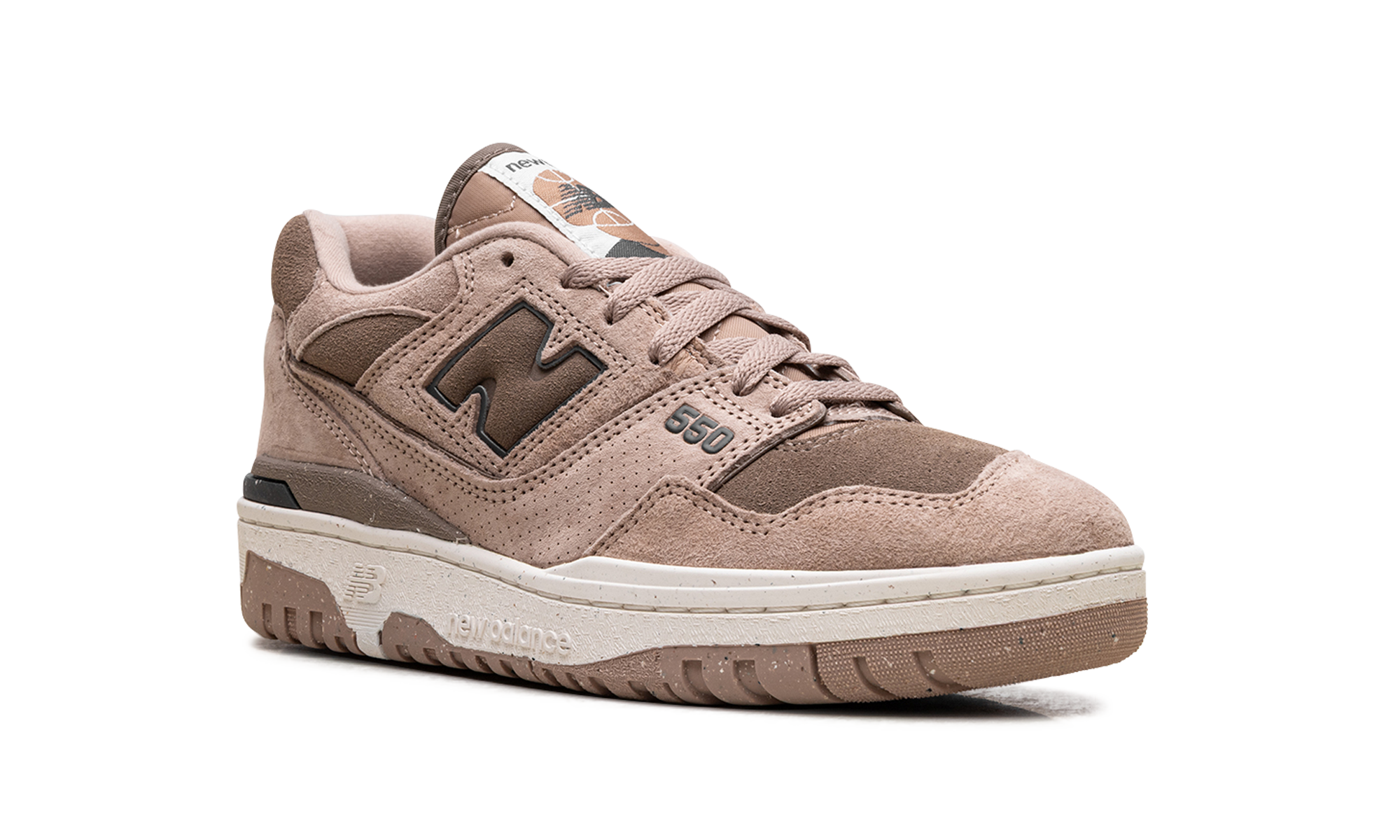 new balance 550 mushroom women s+BBW550RD+diagnol right view