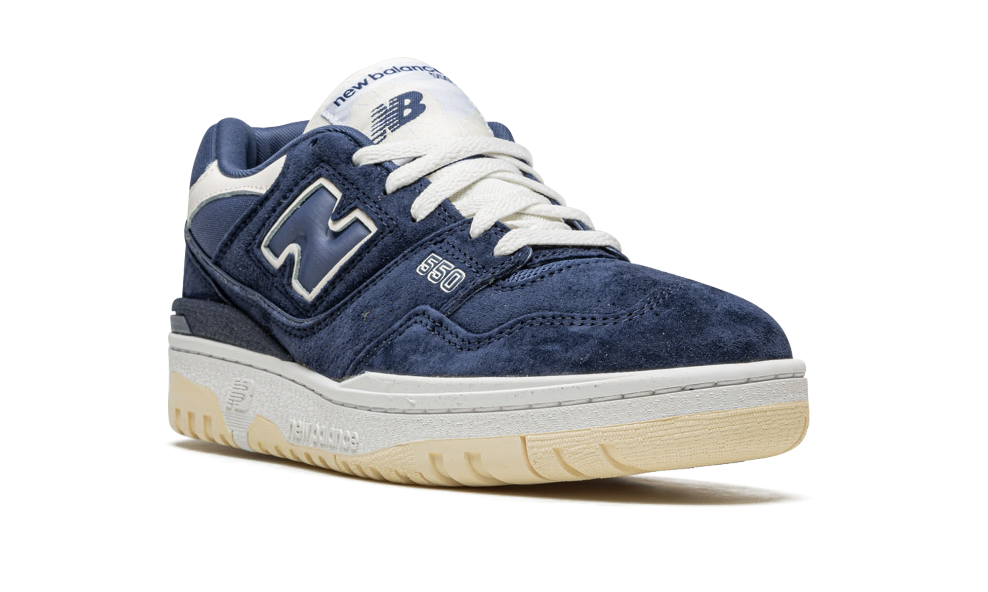 new balance 550 natural indigo suede+BB550SLA+diagnol right view