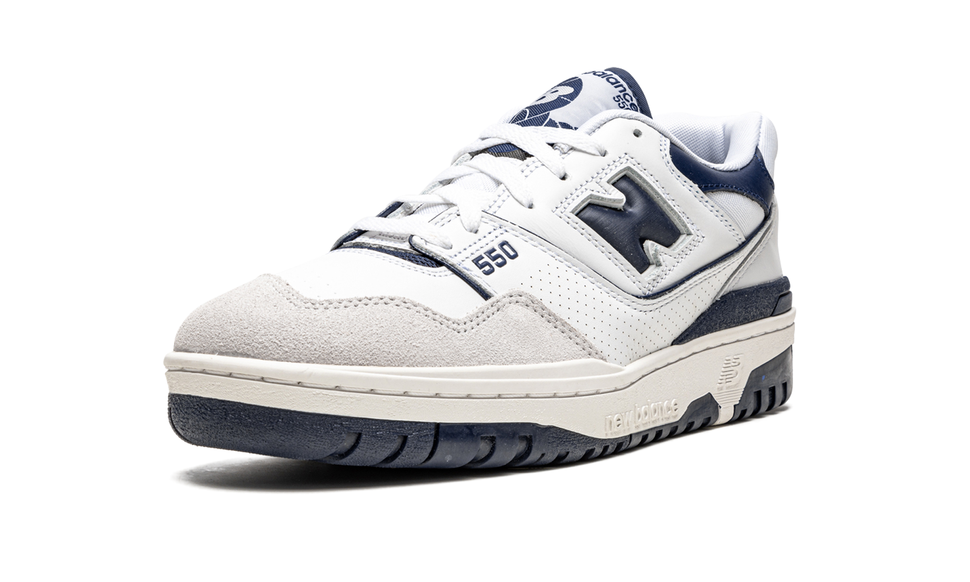 new balance 550 navy blue+BB550WA1+left diagnol single view