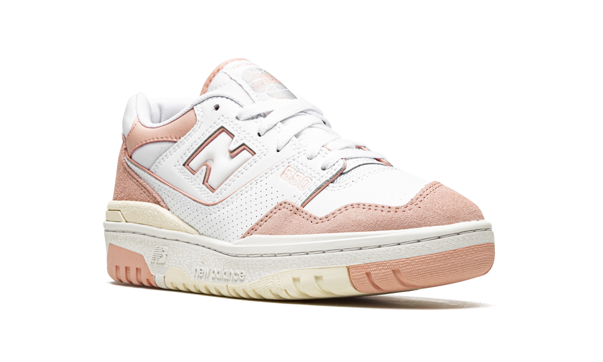 new balance 550 pink sand sea salt women s+BBW550CD+diagnol right view