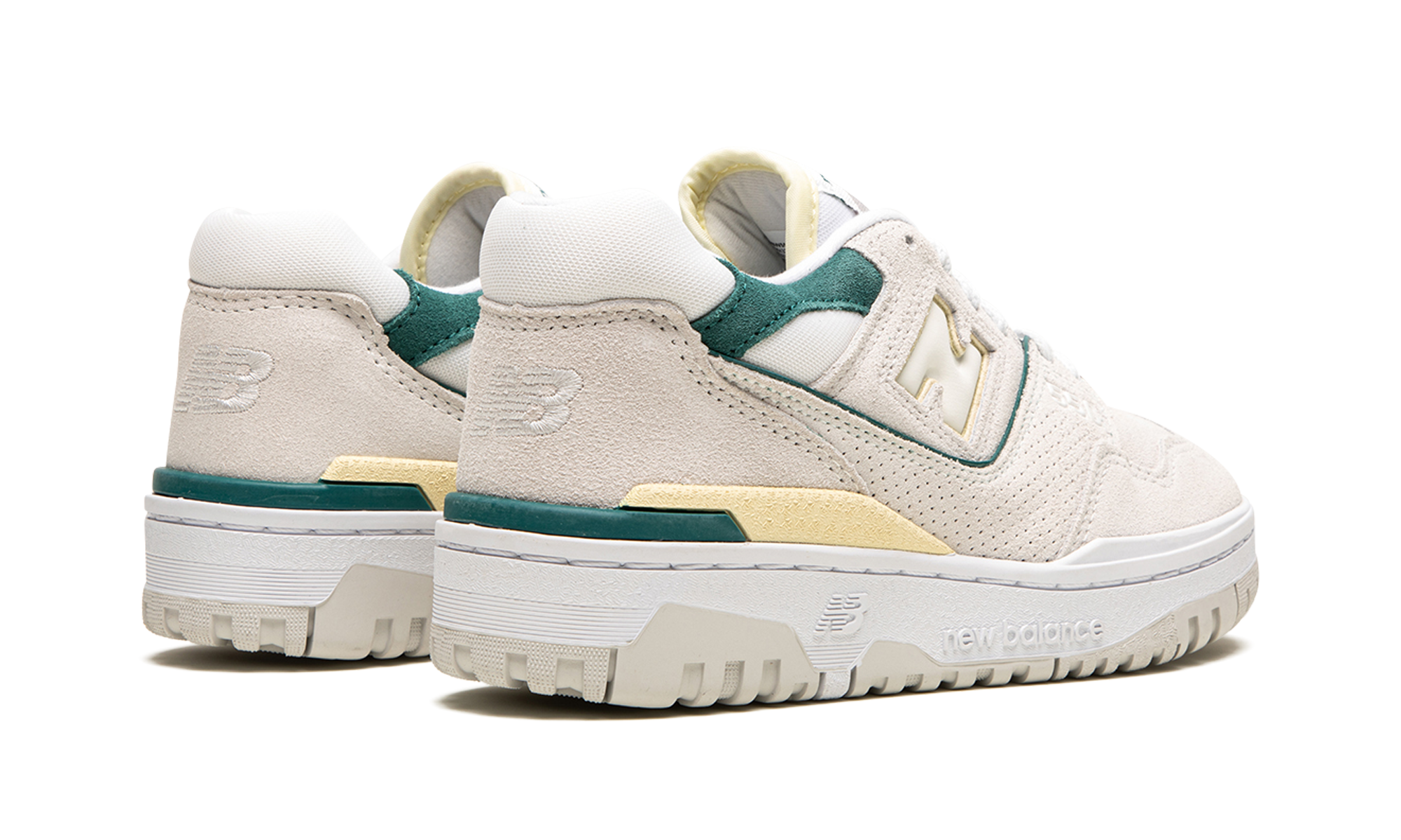 new balance 550 reflection vintage teal women s+BBW550AA+diagnol right behind view