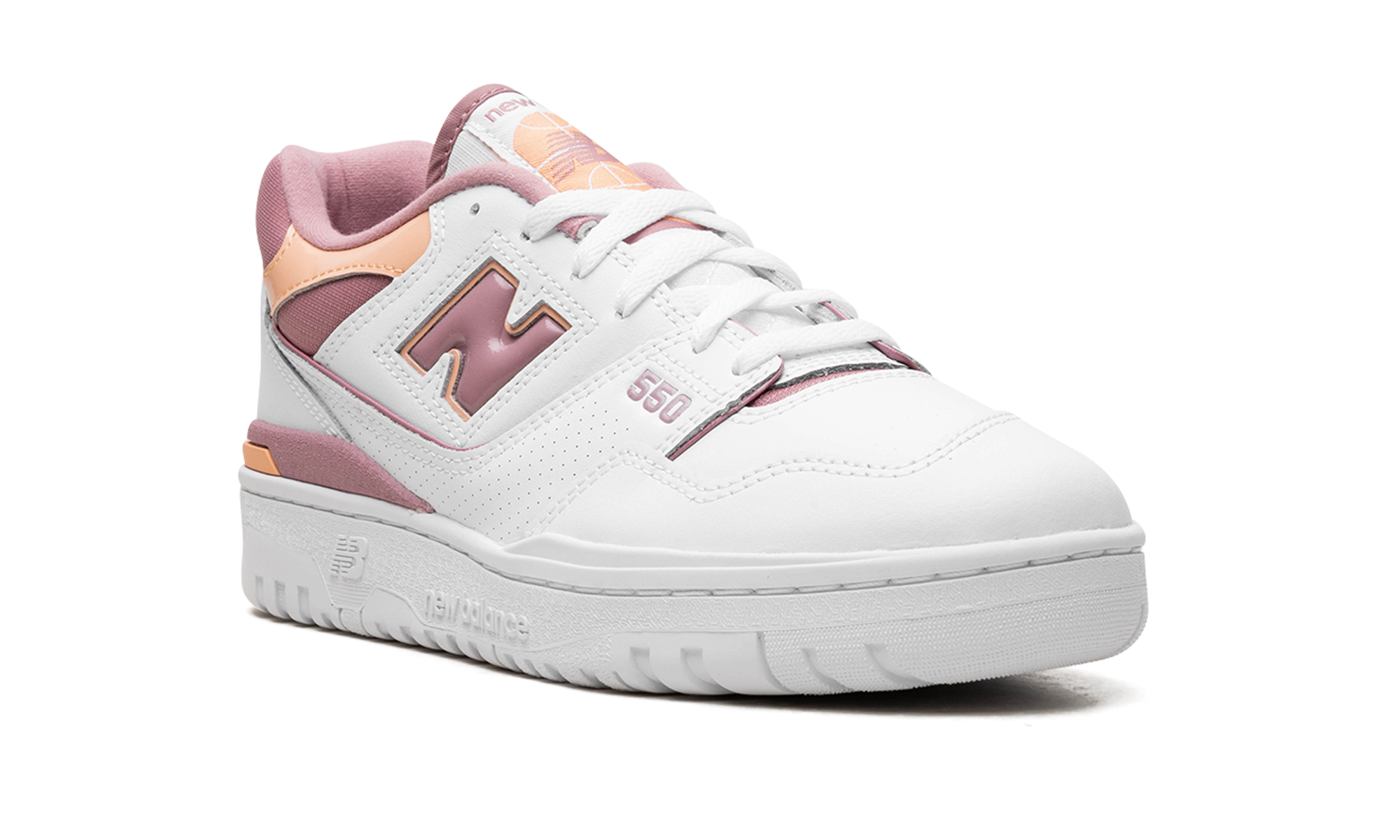 new balance 550 rosewood hazy peach women s+BBW550EA+left diagnol single view