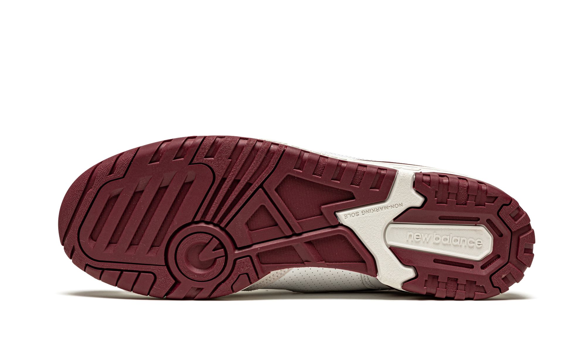new balance 550 sea salt burgundy+BB550LI1+bottom view