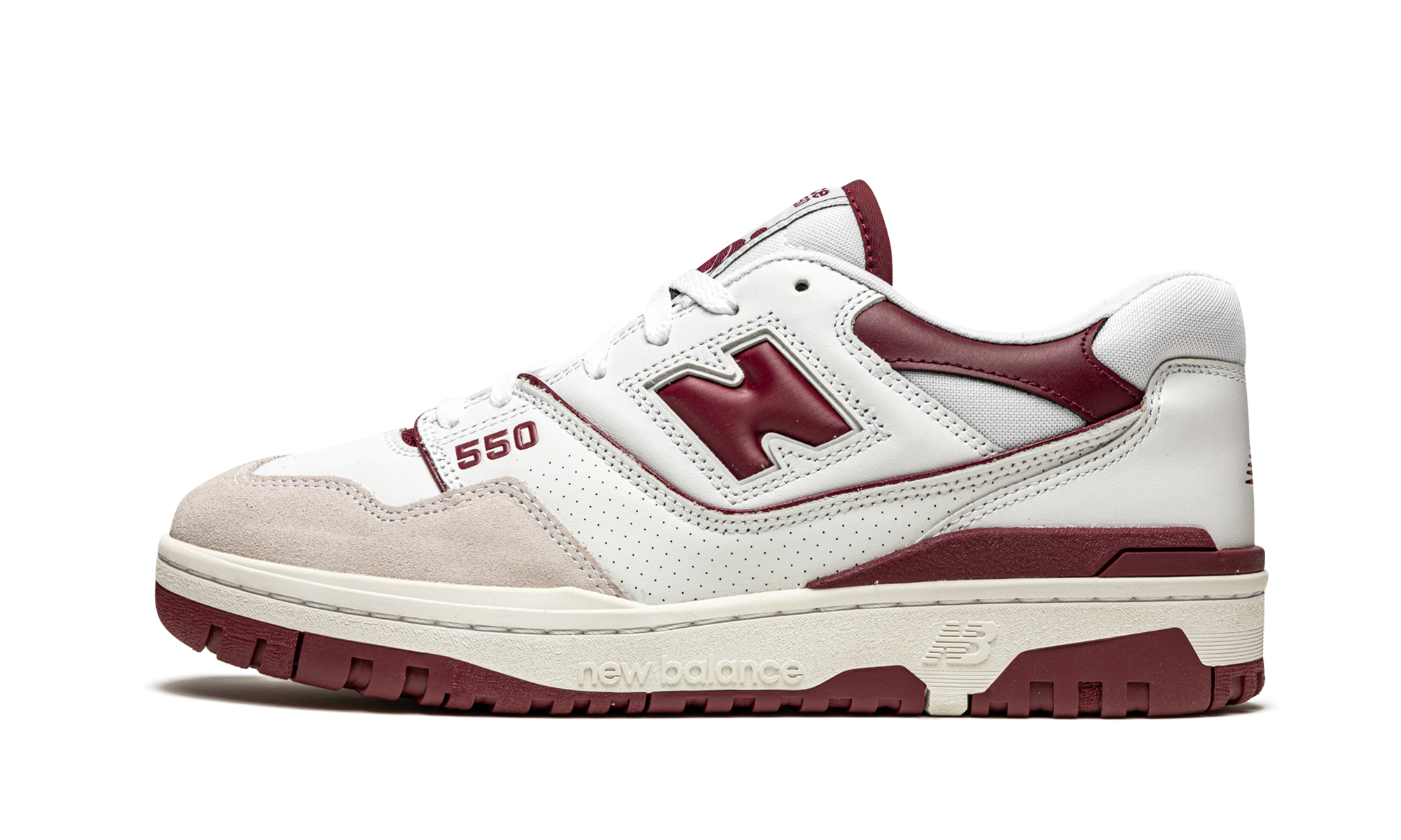new balance 550 sea salt burgundy+BB550LI1+diagnol right view 1