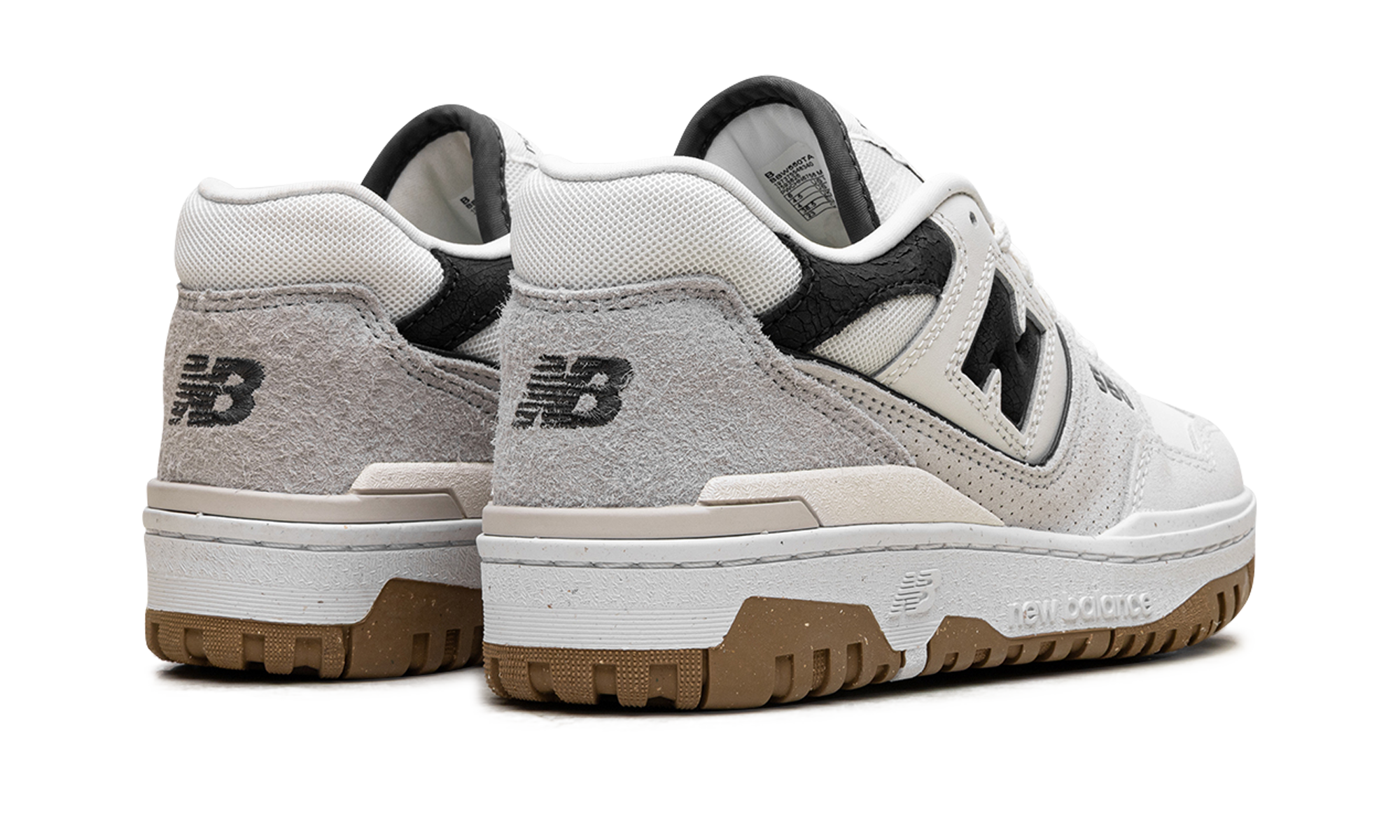 new balance 550 sea salt grey matter women s+BBW550TA+diagnol right behind view