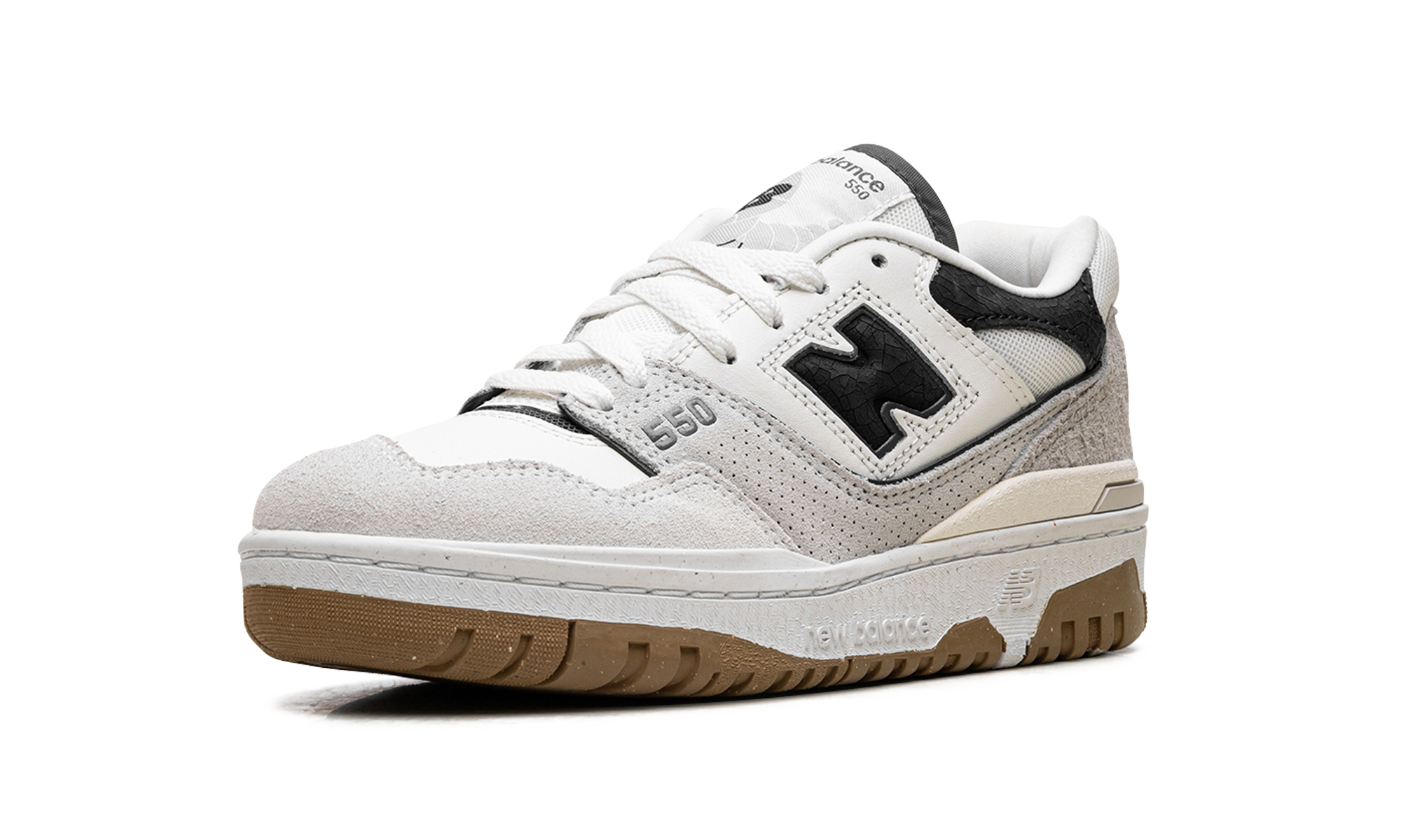 new balance 550 sea salt grey matter women s+BBW550TA+left diagnol single view