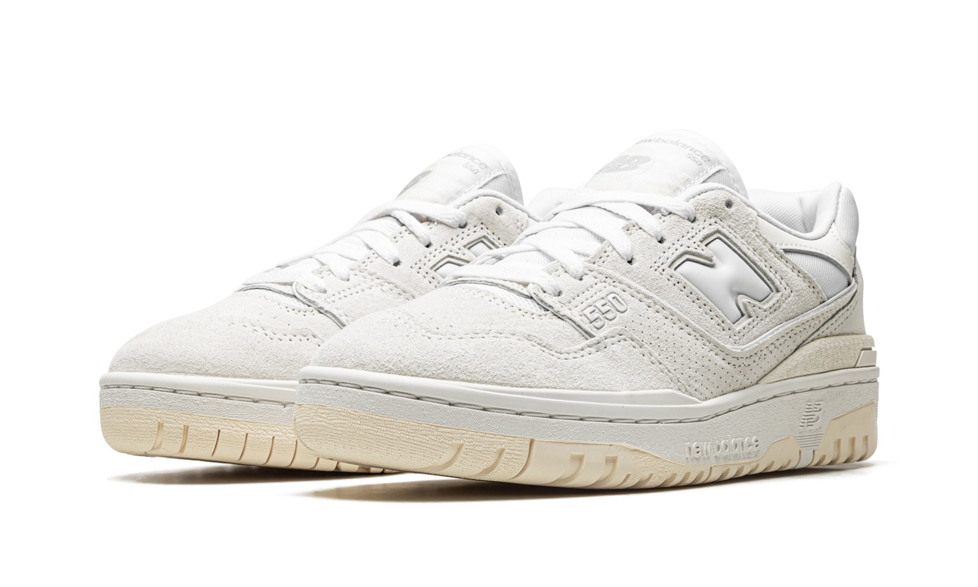 new balance 550 sea salt macadamia nut women s+BBW550PA+diagnol left view