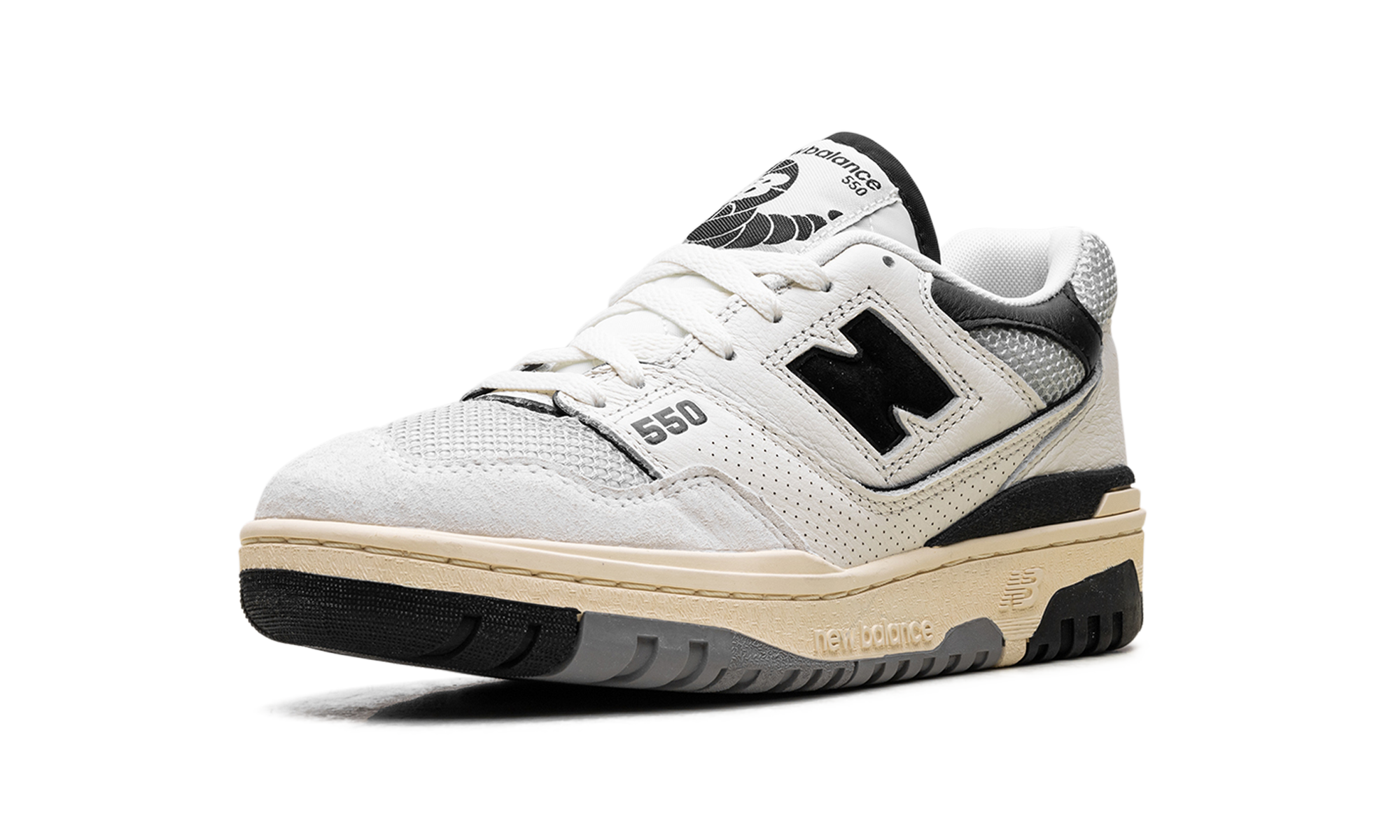 new balance 550 sea salt pack black+BB550CPC+left diagnol single view