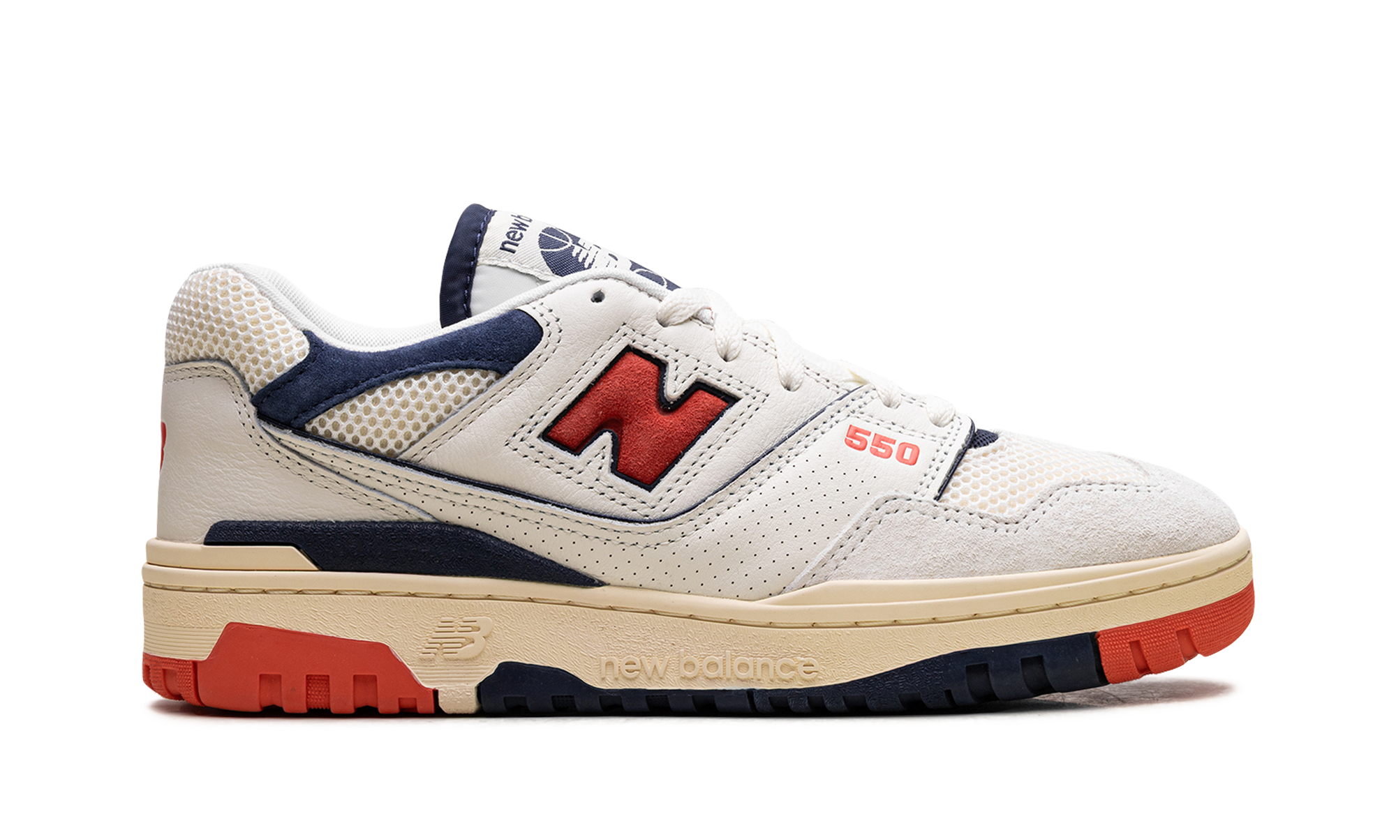 new balance 550 sea salt pack blast red+BB550CPB+right view